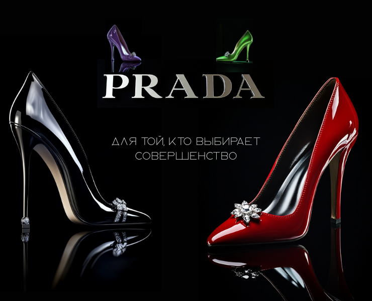 Сторис-баннер для PRADA — Брендинг, Графика на Dprofile
