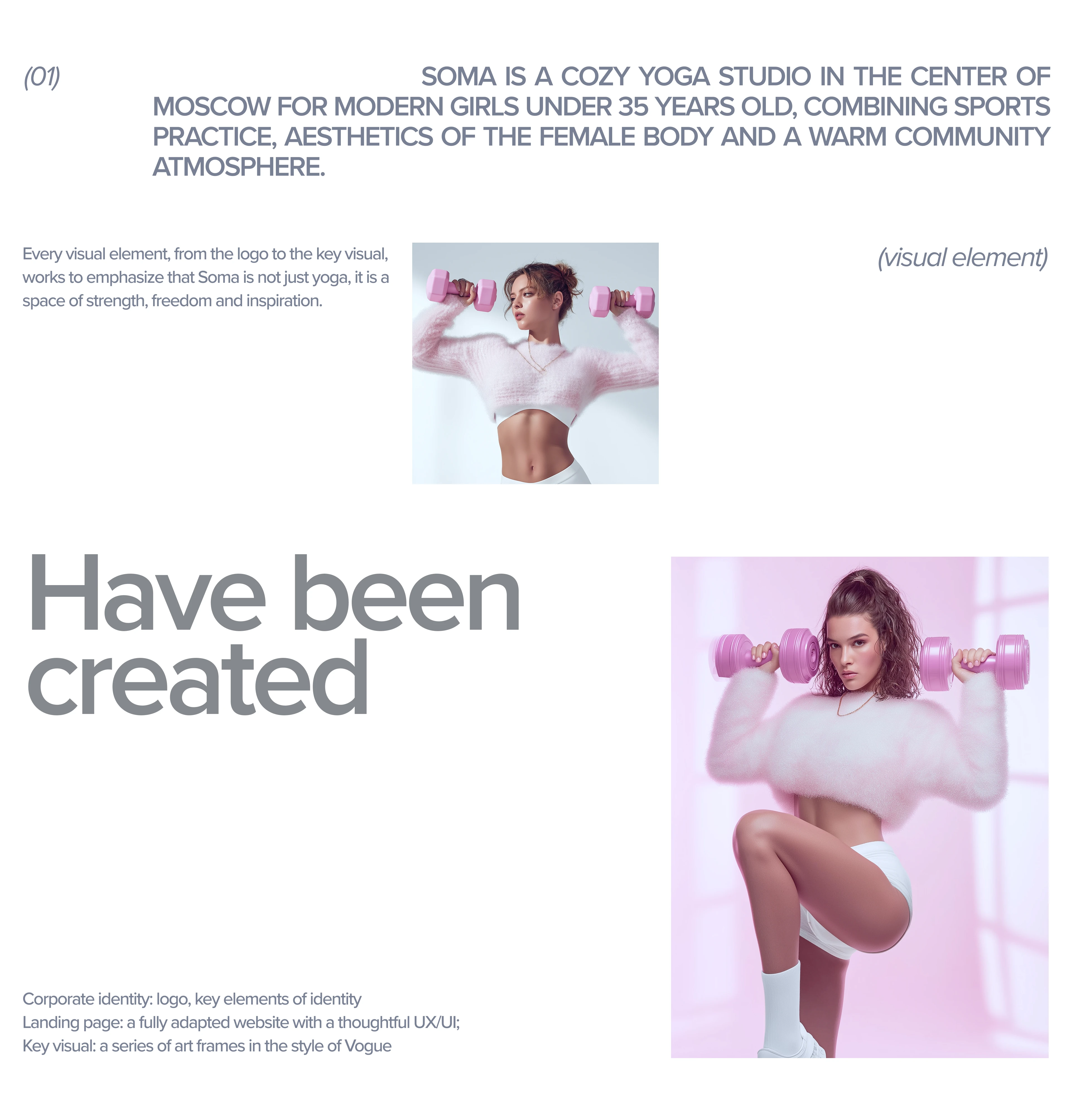 Soma Yoga Studio — Vogue-Inspired Branding & UI/UX — Изображение №3 — Интерфейсы, Брендинг на Dprofile