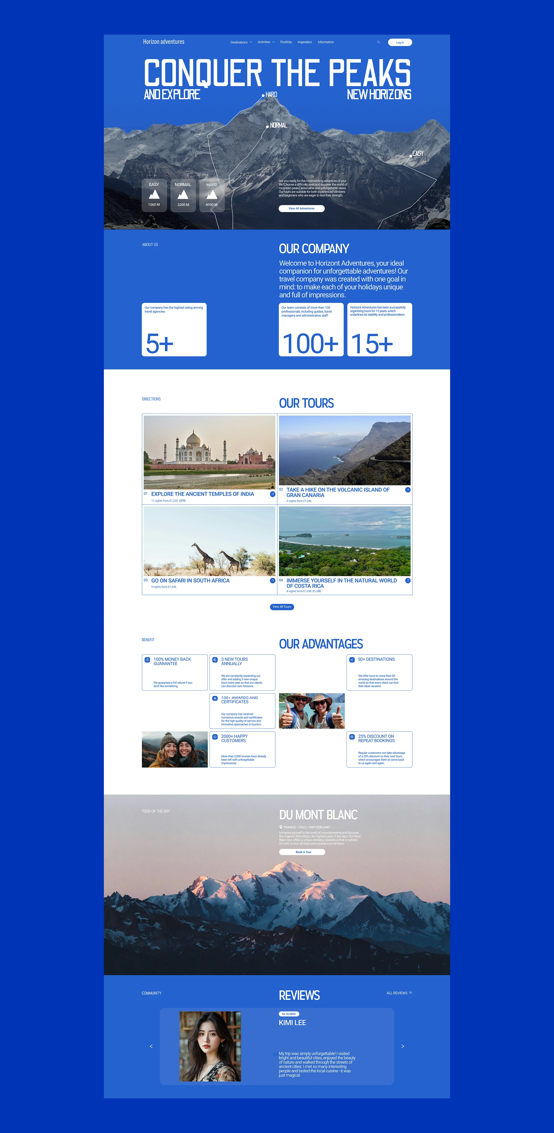 Horizon Adventures | Corporate Website — Изображение №4 — Интерфейсы на Dprofile