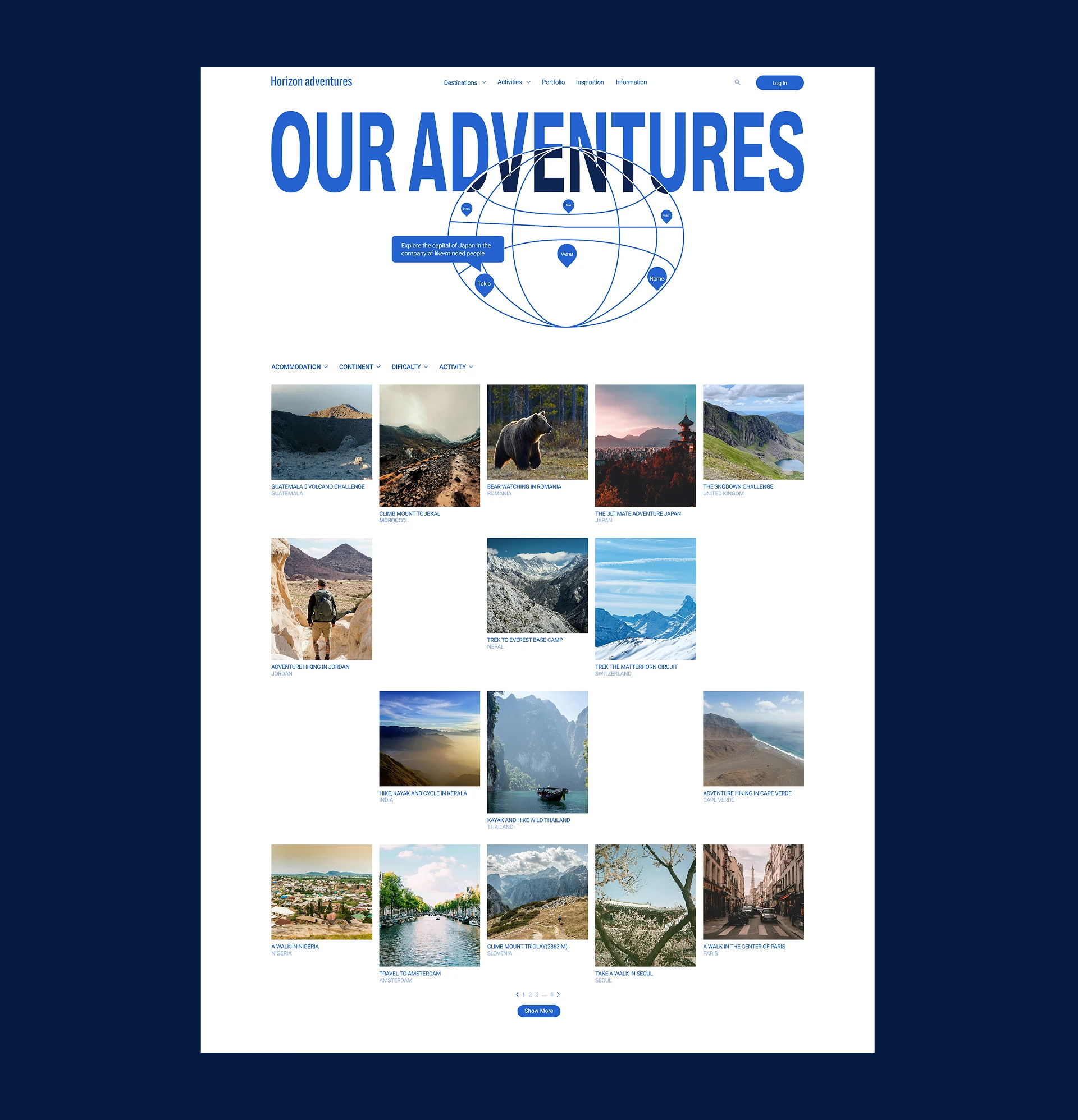 Horizon Adventures | Corporate Website — Изображение №6 — Интерфейсы на Dprofile