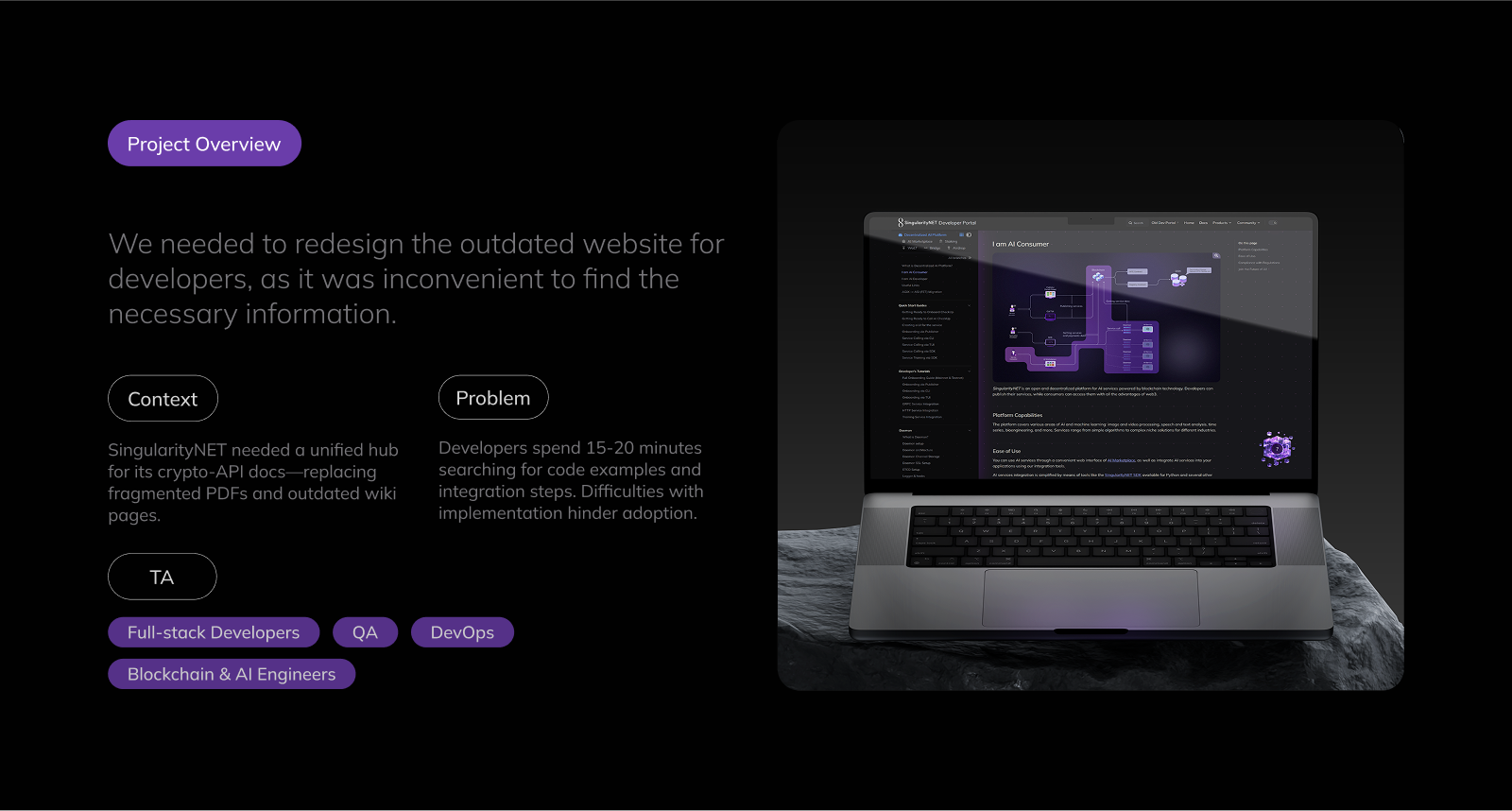 DevPortal Web 3.0 — UX/UI Redesign for SingularityNET — Изображение №2 — Интерфейсы на Dprofile