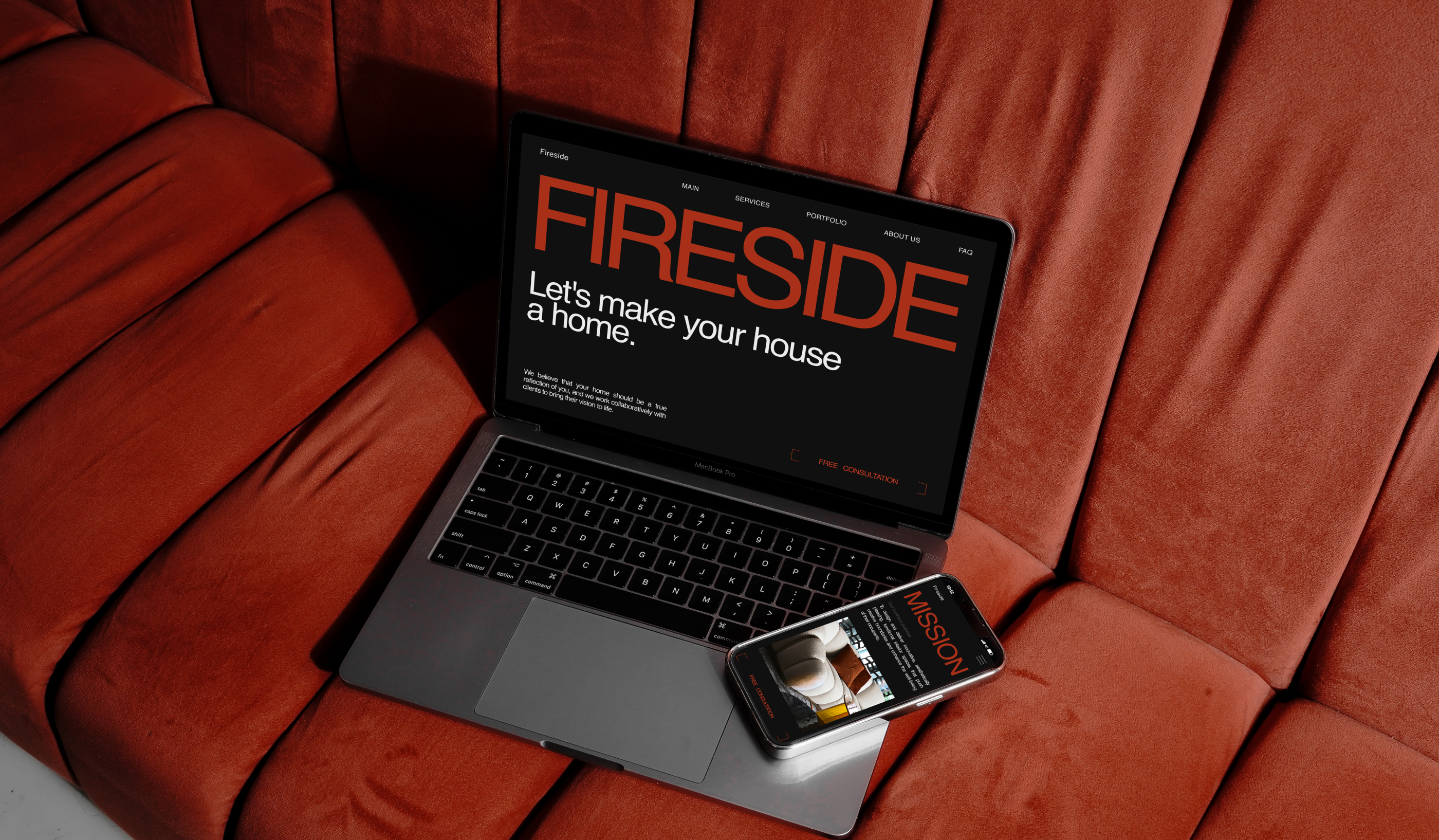 Fireside - interior studio site — Изображение №10 — Интерфейсы на Dprofile
