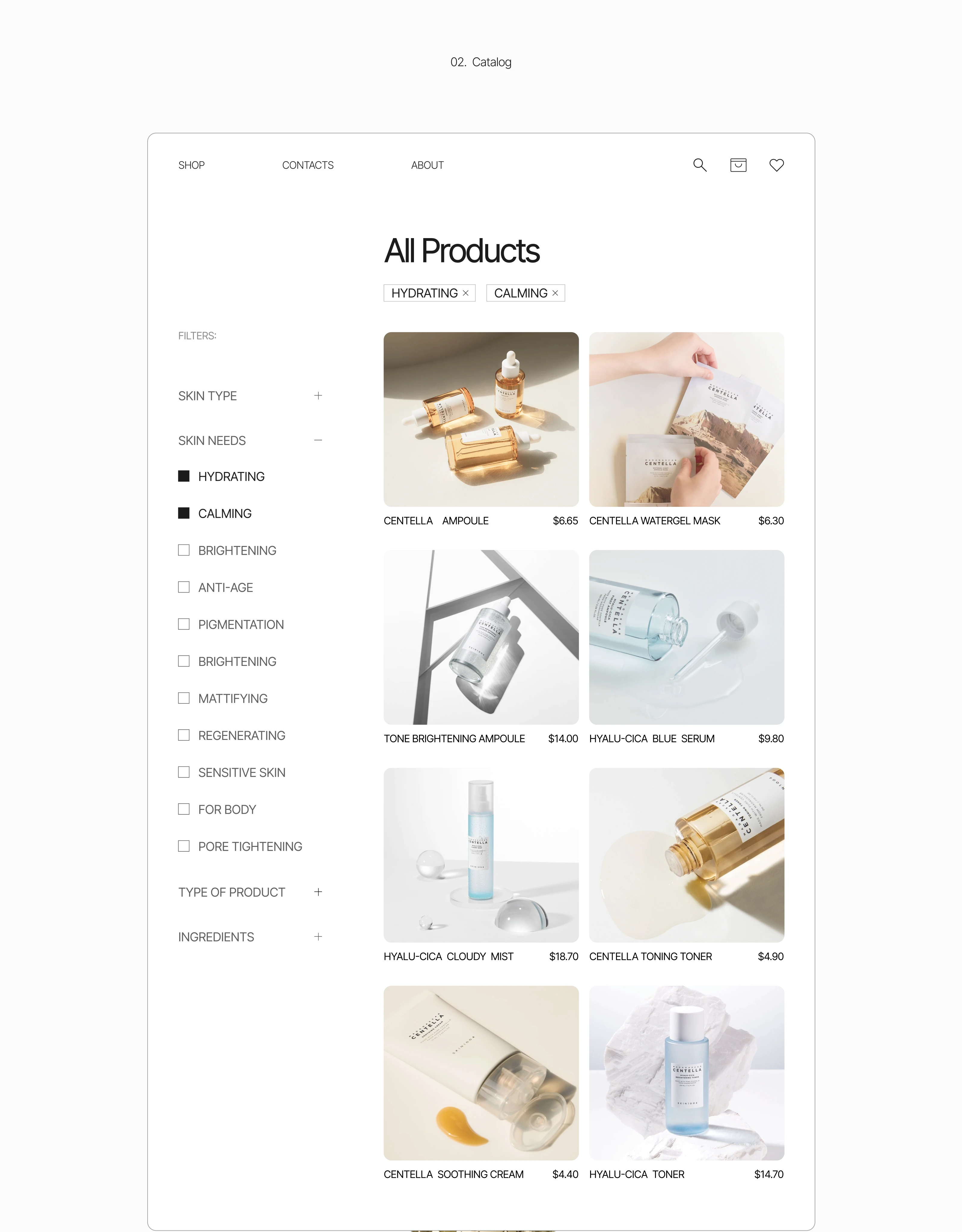 SKIN 1004 - e-commerce cosmetics redesign — Изображение №6 — Интерфейсы на Dprofile