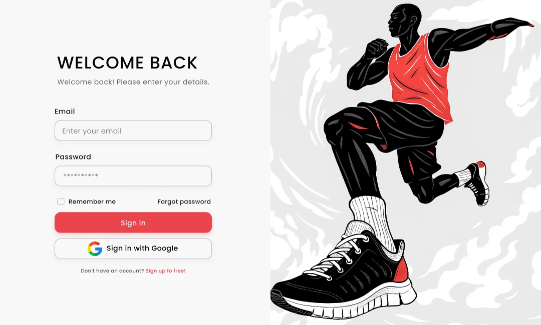 Страница (модальное окно) авторизации и регистрации UI/UX — Изображение №2 — Интерфейсы на Dprofile