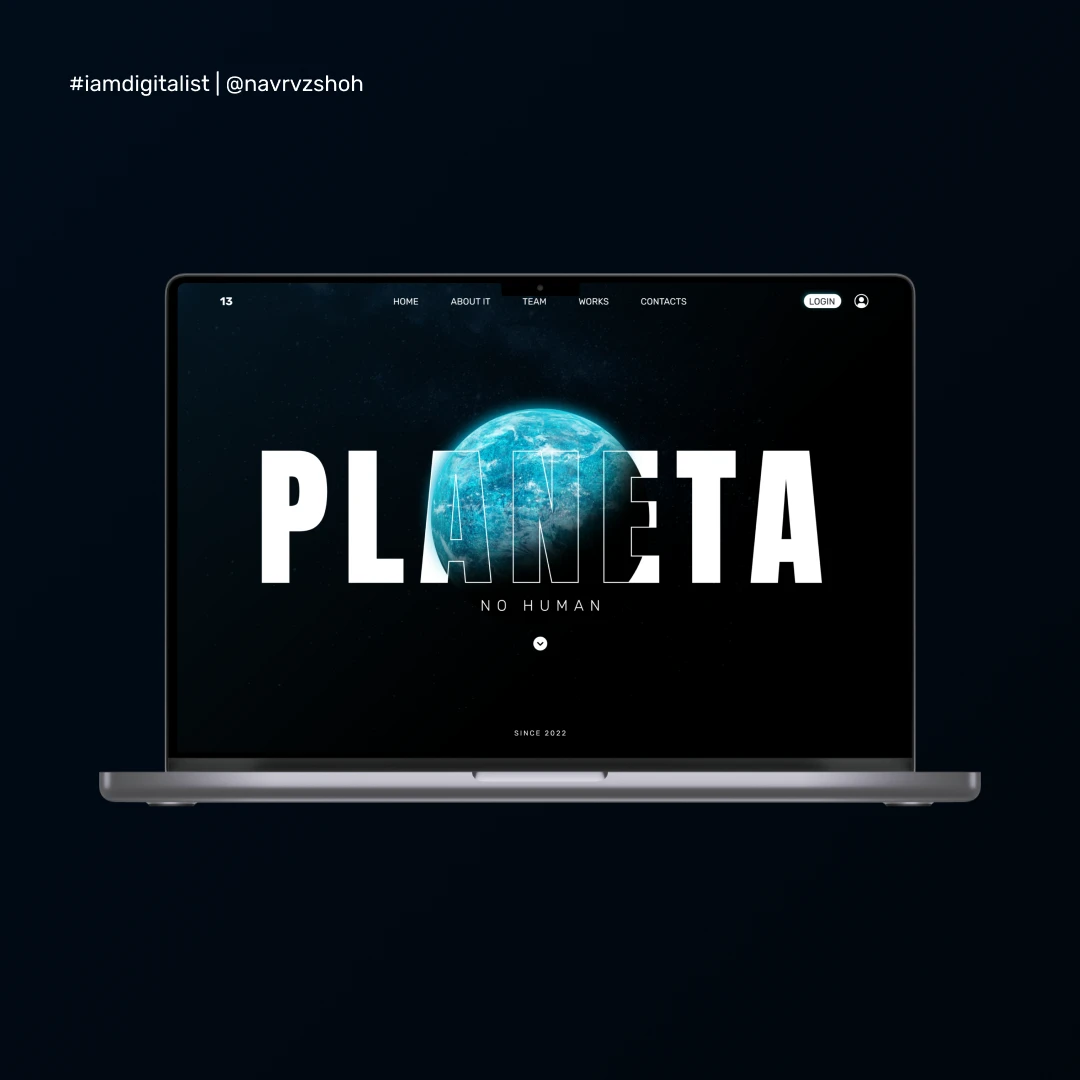 PLANETA — Анимационный Hero Screen для Digital Agency — Изображение №2 — Интерфейсы на Dprofile