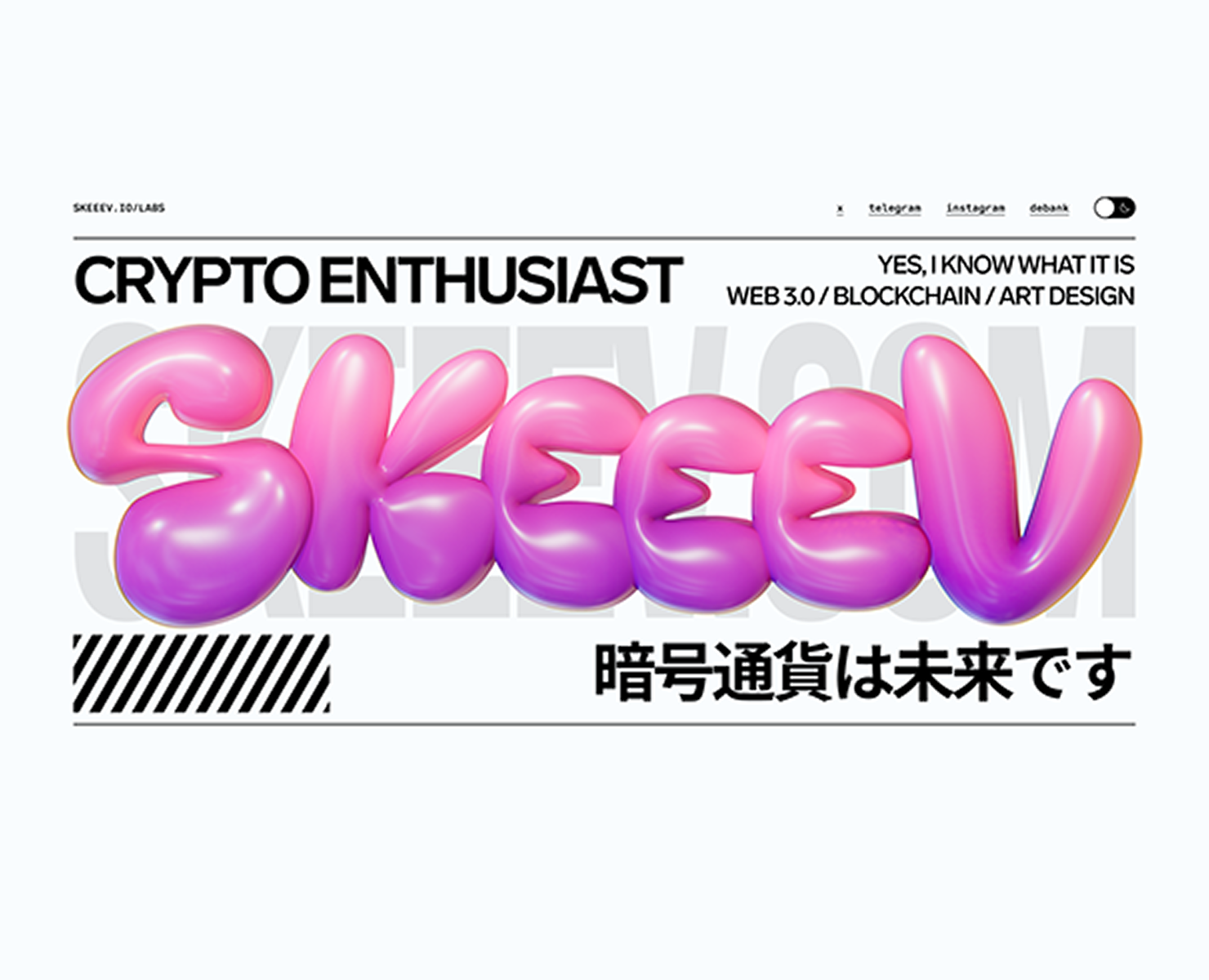 WEB 3.0 web-site main page — Интерфейсы, Брендинг на Dprofile