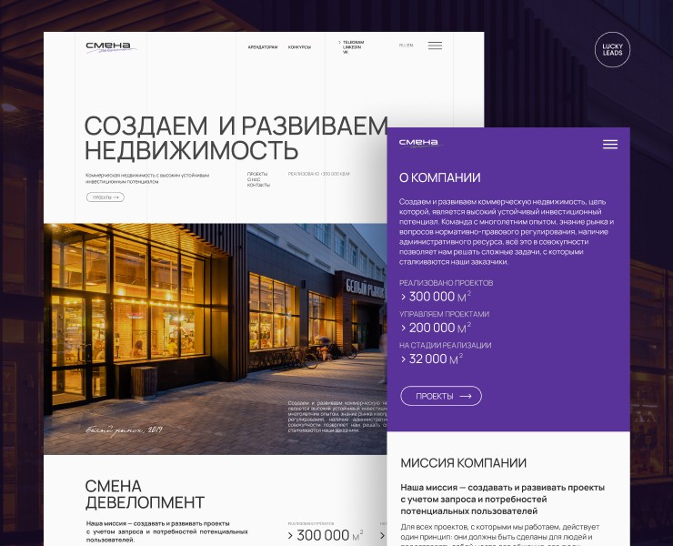 Смена Девелопмент на Dprofile