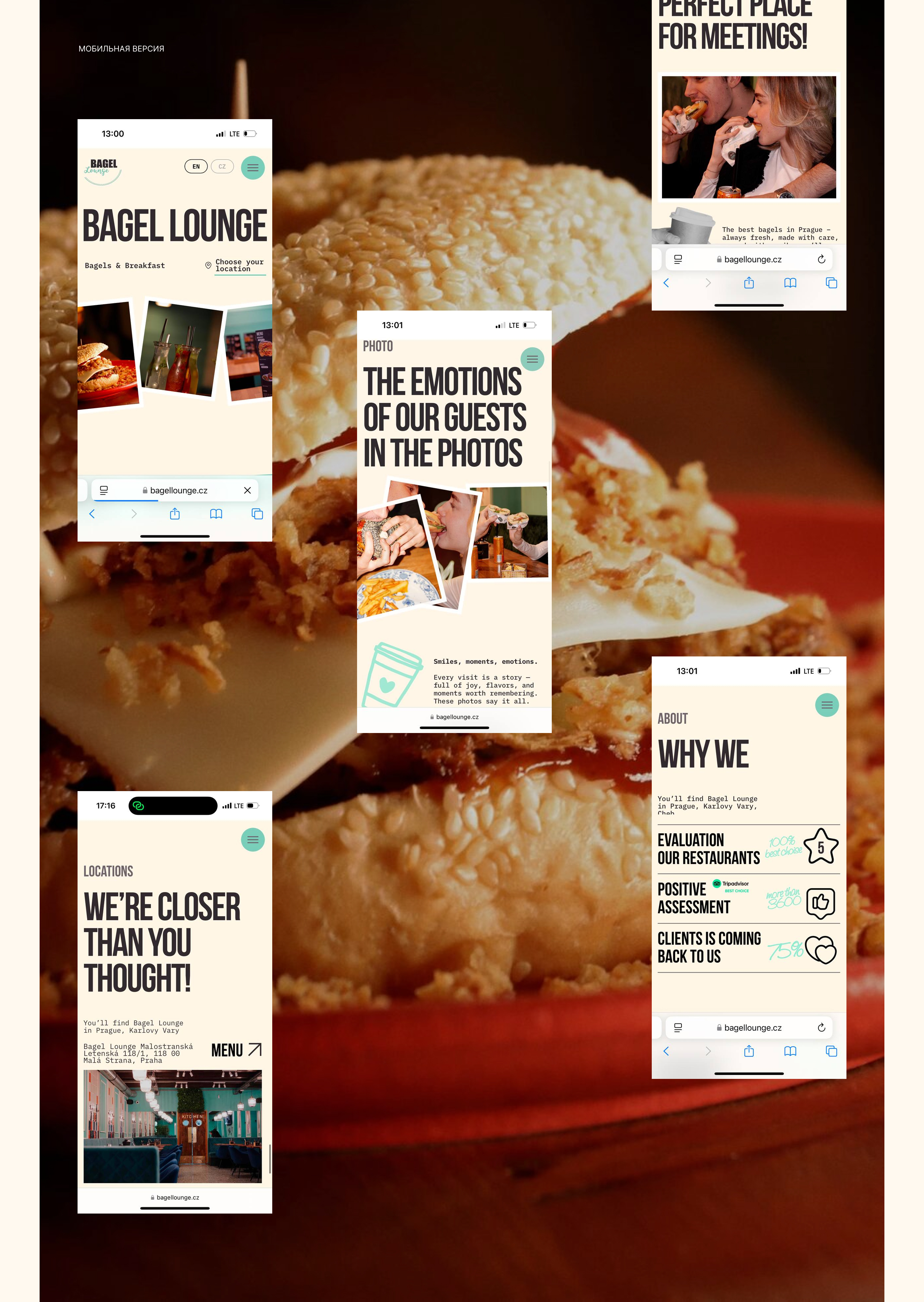 Сайт для сети ресторанов | Website for the restaurant — Изображение №5 — Интерфейсы, Анимация на Dprofile