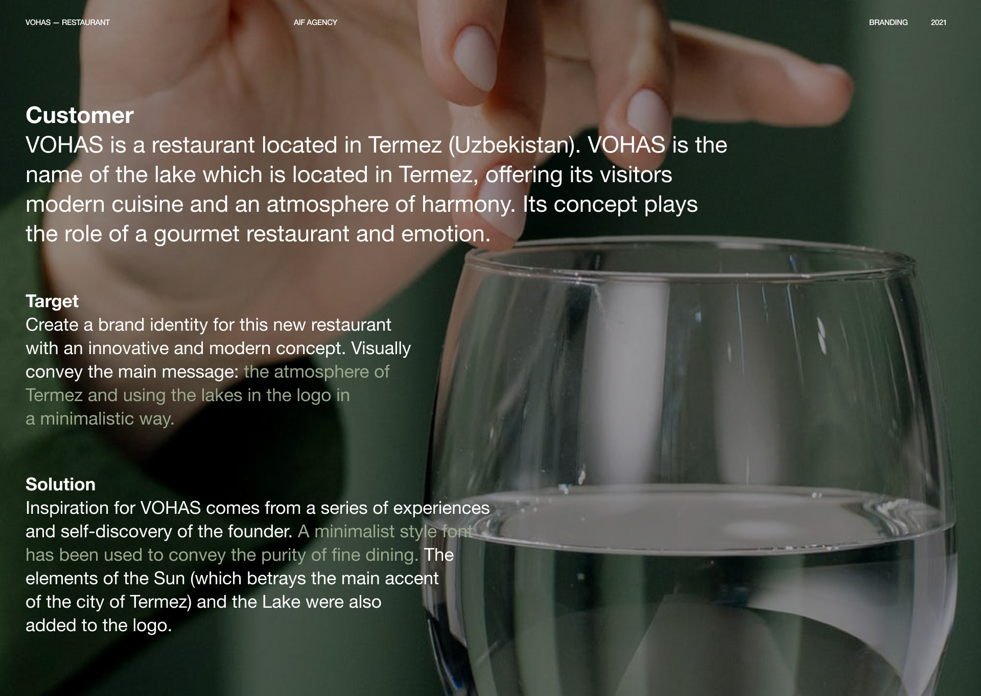 VOHAS — Restaurant Identity — Изображение №1 — Брендинг на Dprofile