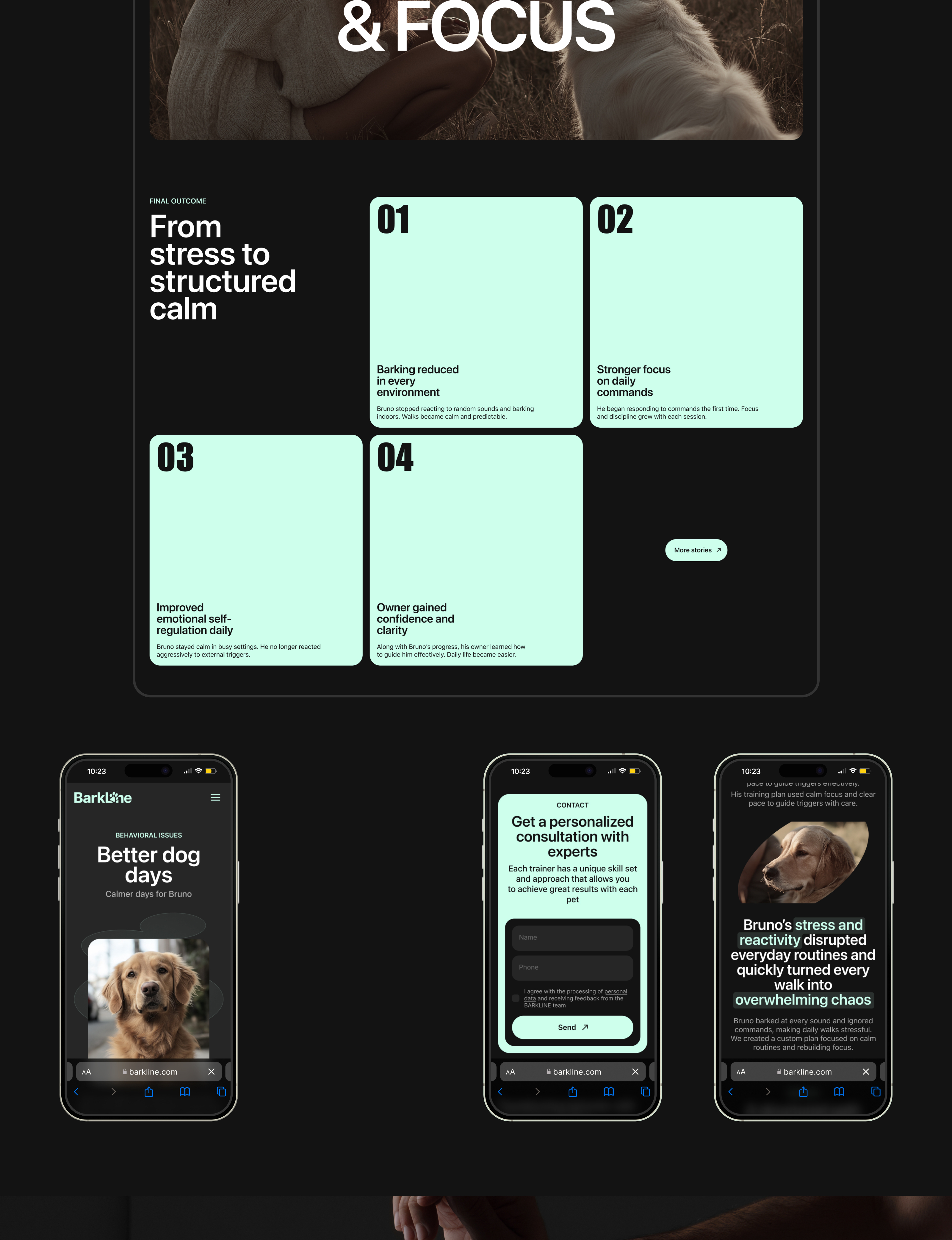 BarkLine: сайт по дрессировке собак — Изображение №11 — Интерфейсы на Dprofile