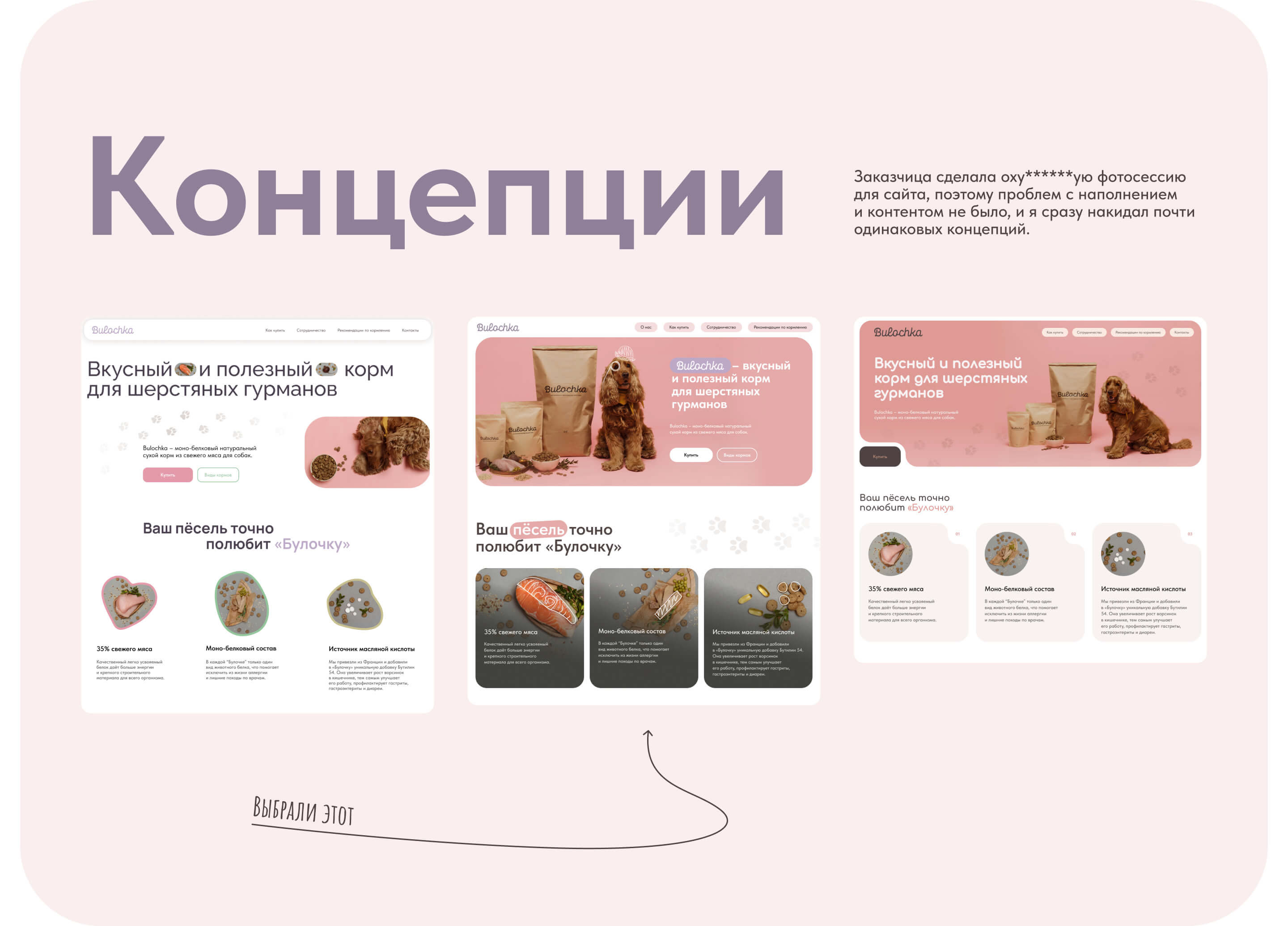 Сайт корма для собак — Изображение №3 — Интерфейсы на Dprofile