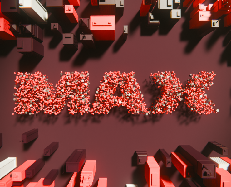 Анимация лого для "МАХ" — 3D, Анимация на Dprofile