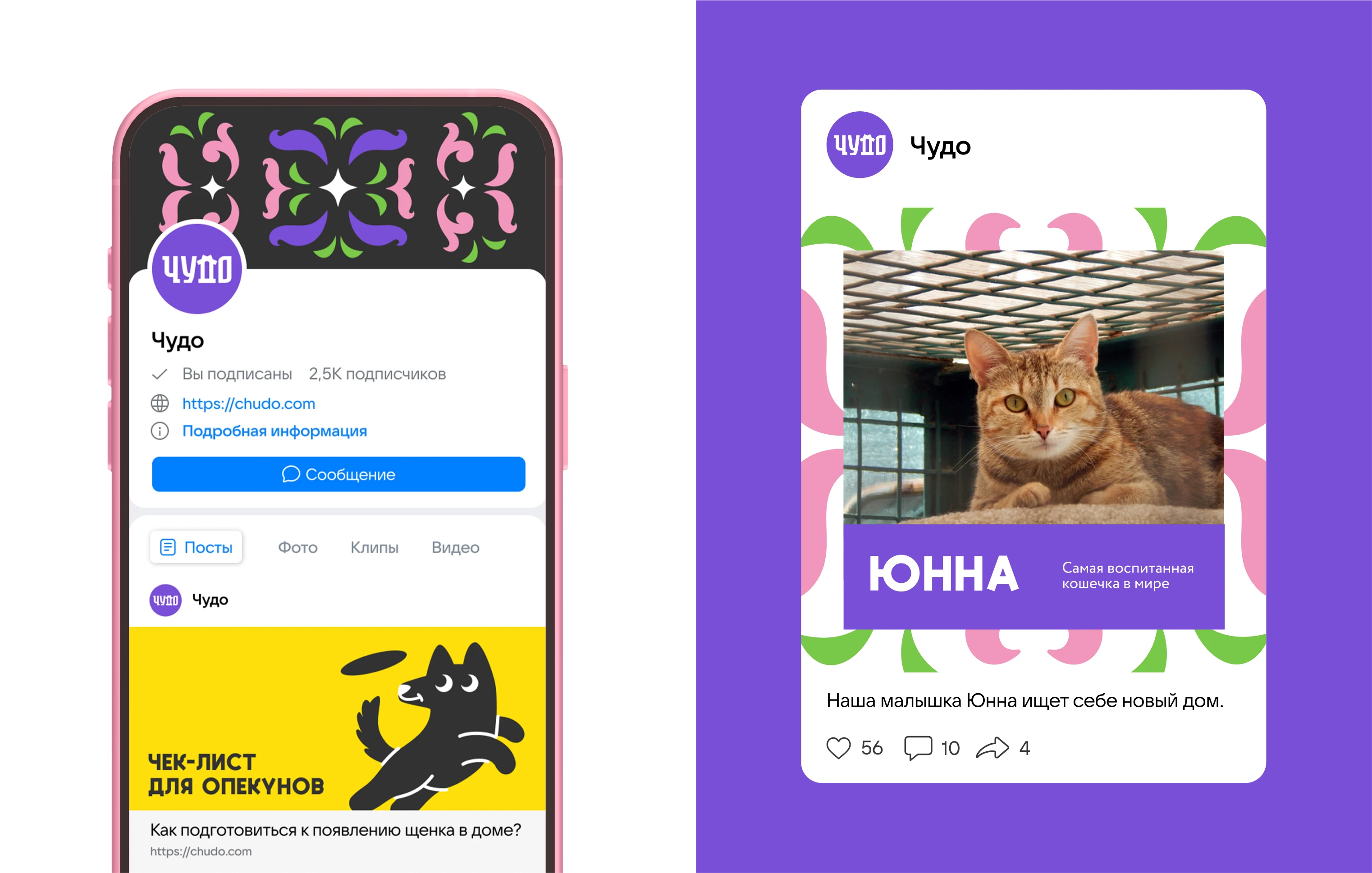 Chudo - Visual identity for animal shelter — Изображение №16 — Брендинг, Иллюстрация на Dprofile