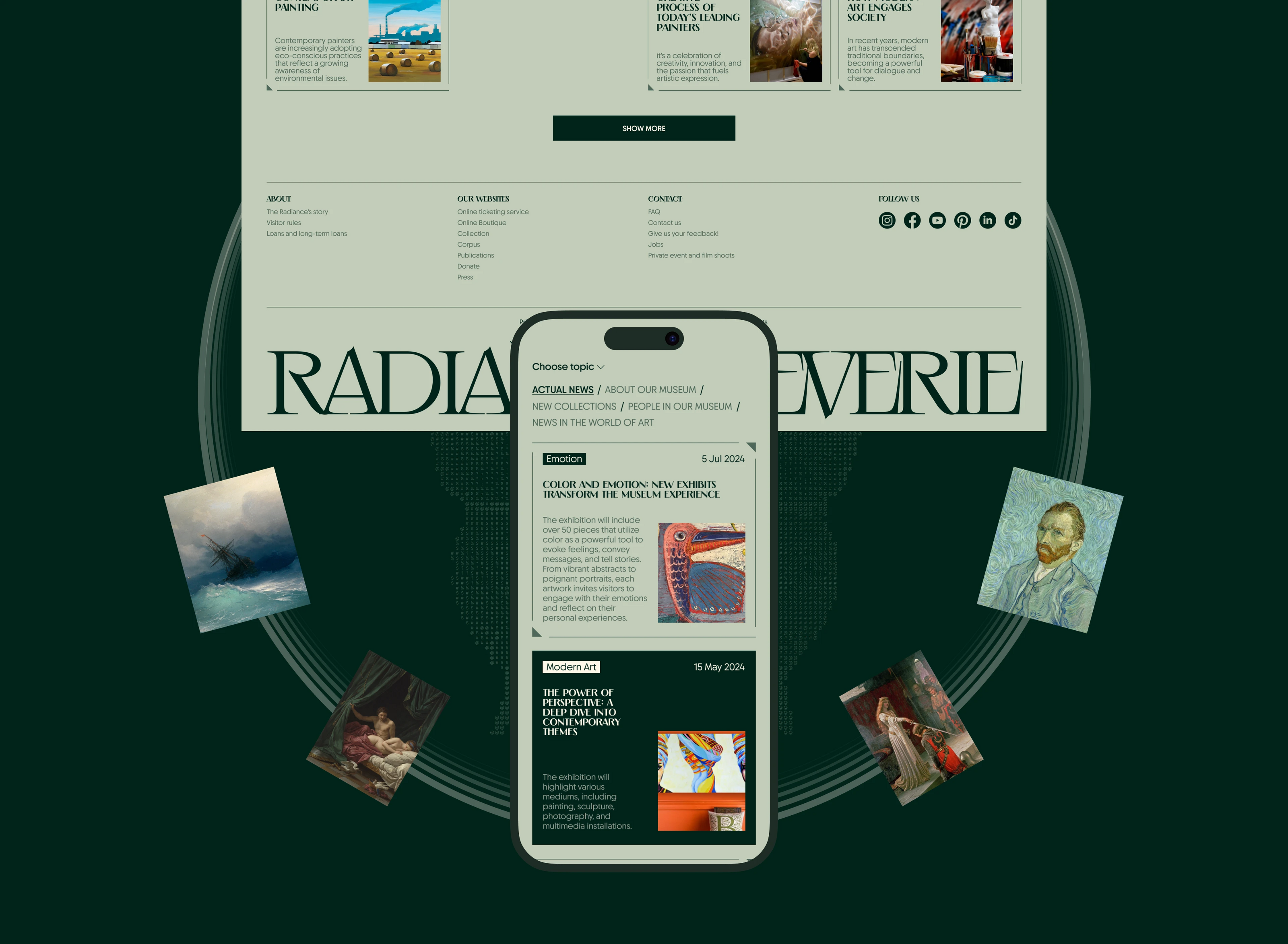 Art Museum website design — Изображение №20 — Интерфейсы на Dprofile