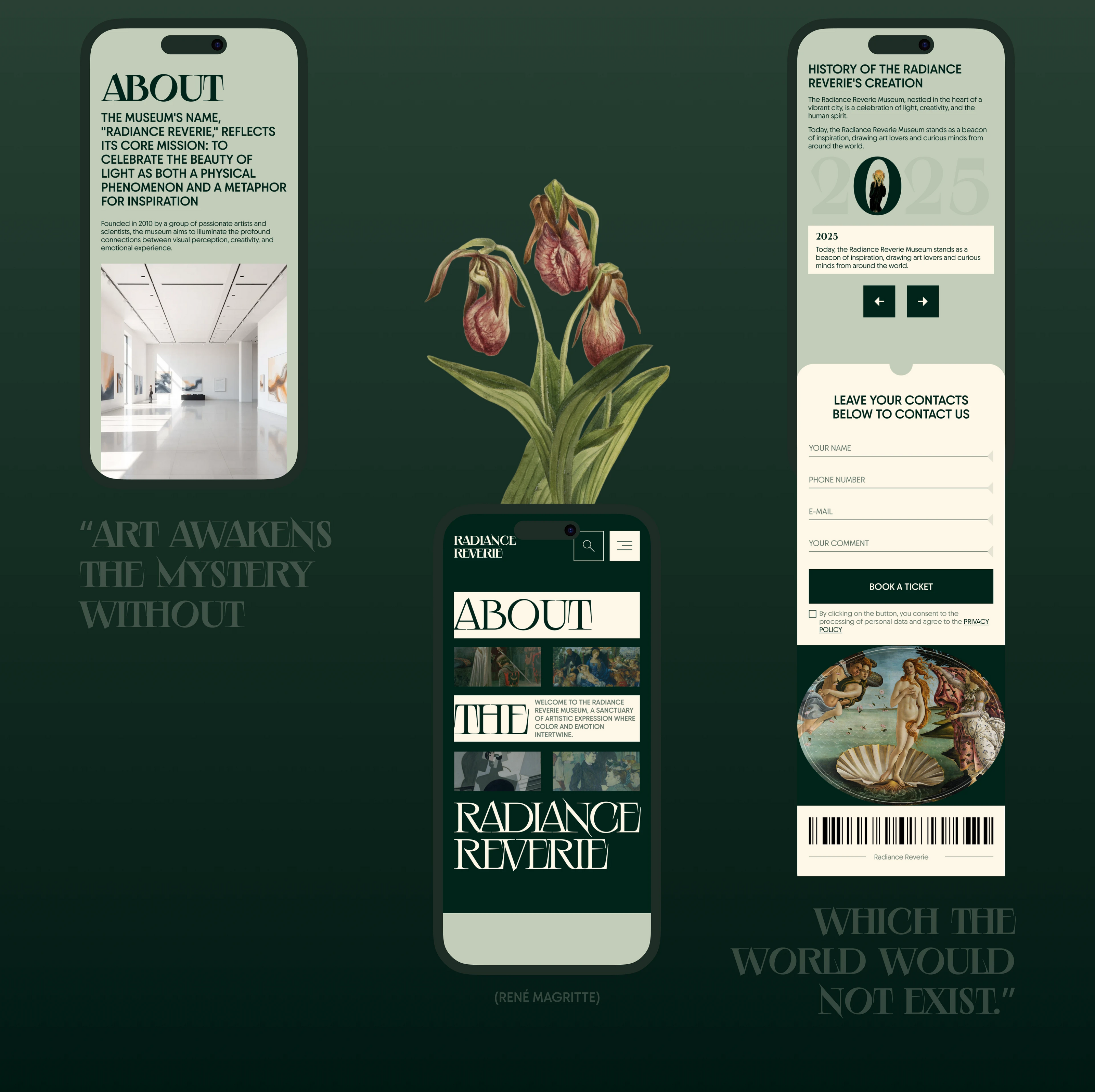 Art Museum website design — Изображение №16 — Интерфейсы на Dprofile