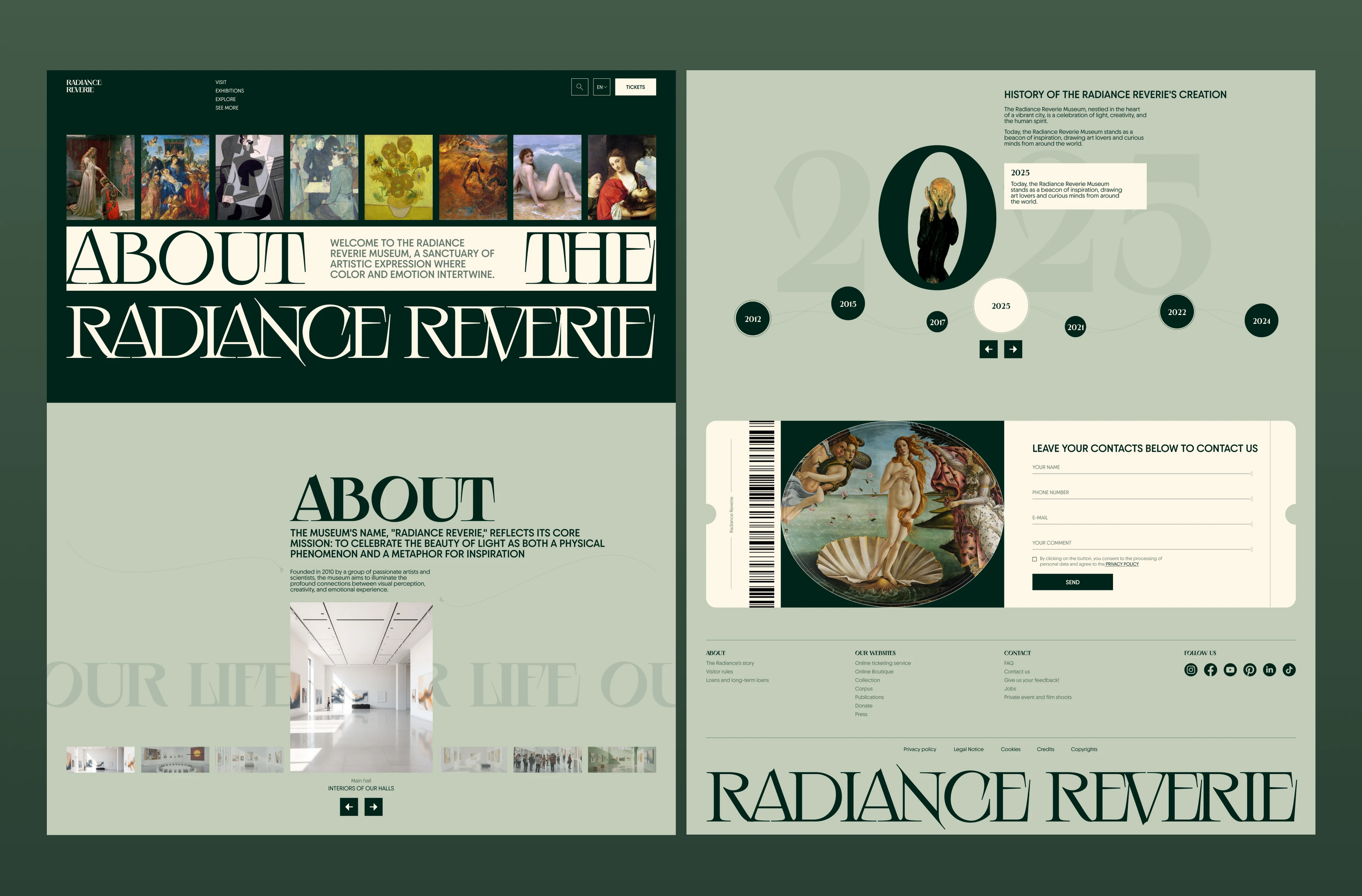Art Museum website design — Изображение №15 — Интерфейсы на Dprofile