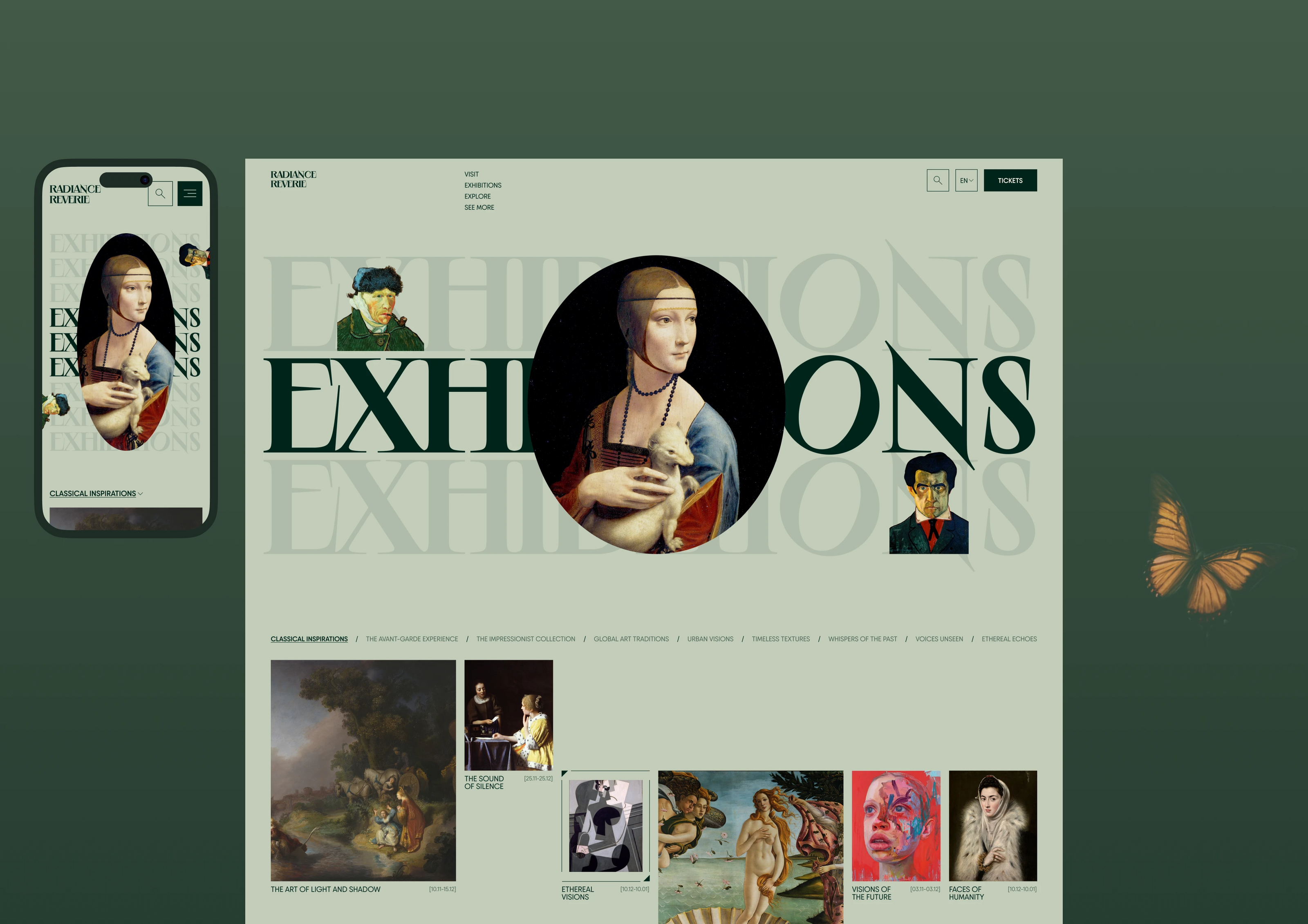 Art Museum website design — Изображение №6 — Интерфейсы на Dprofile