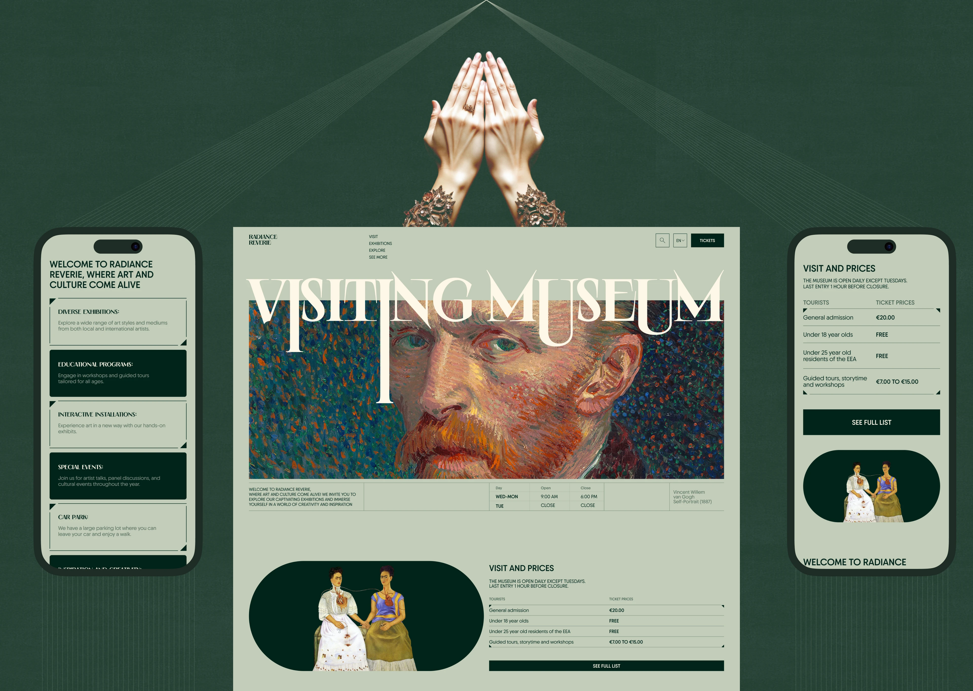 Art Museum website design — Изображение №11 — Интерфейсы на Dprofile