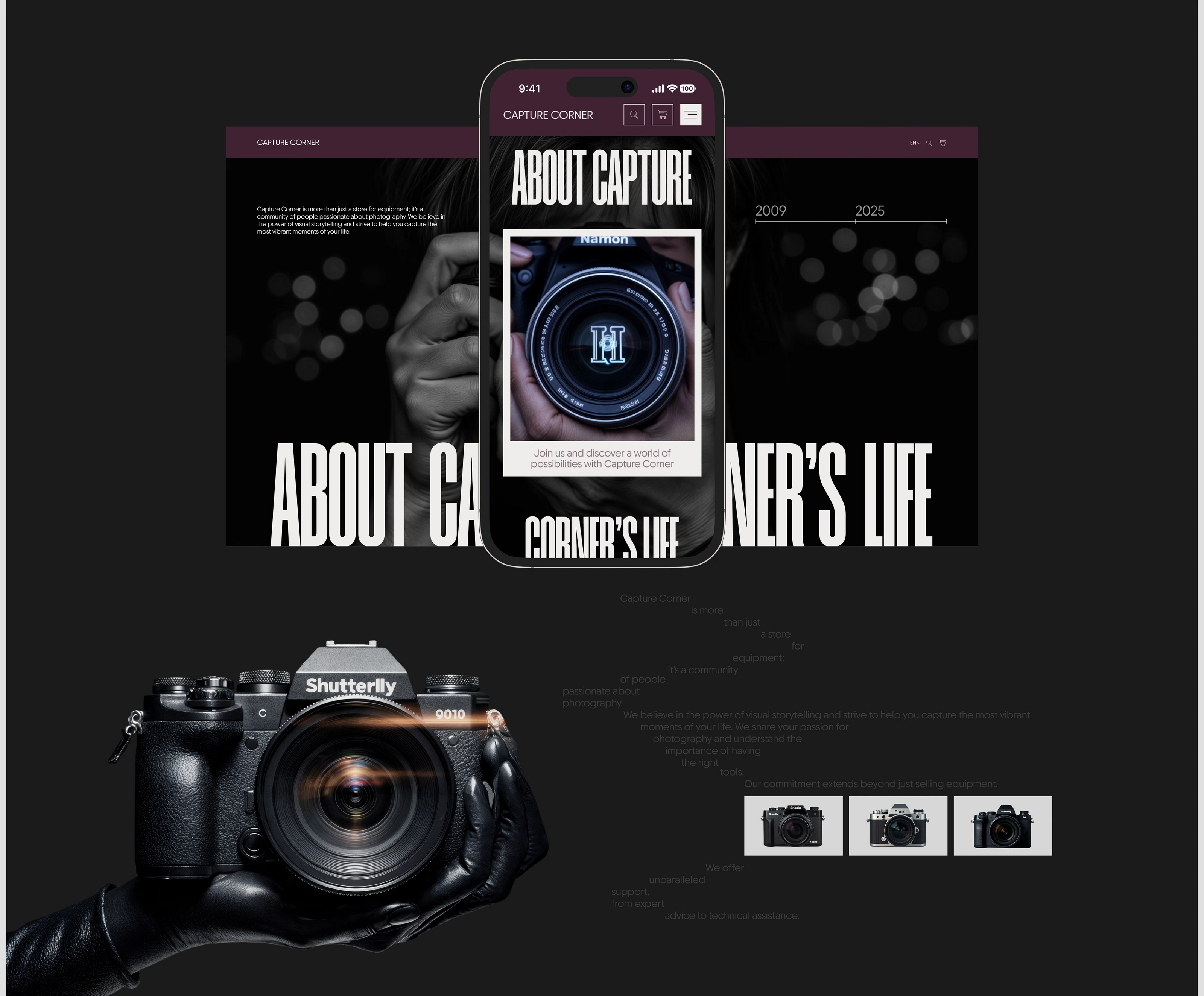 Photographic equipment online store — Изображение №11 — Интерфейсы, Брендинг на Dprofile