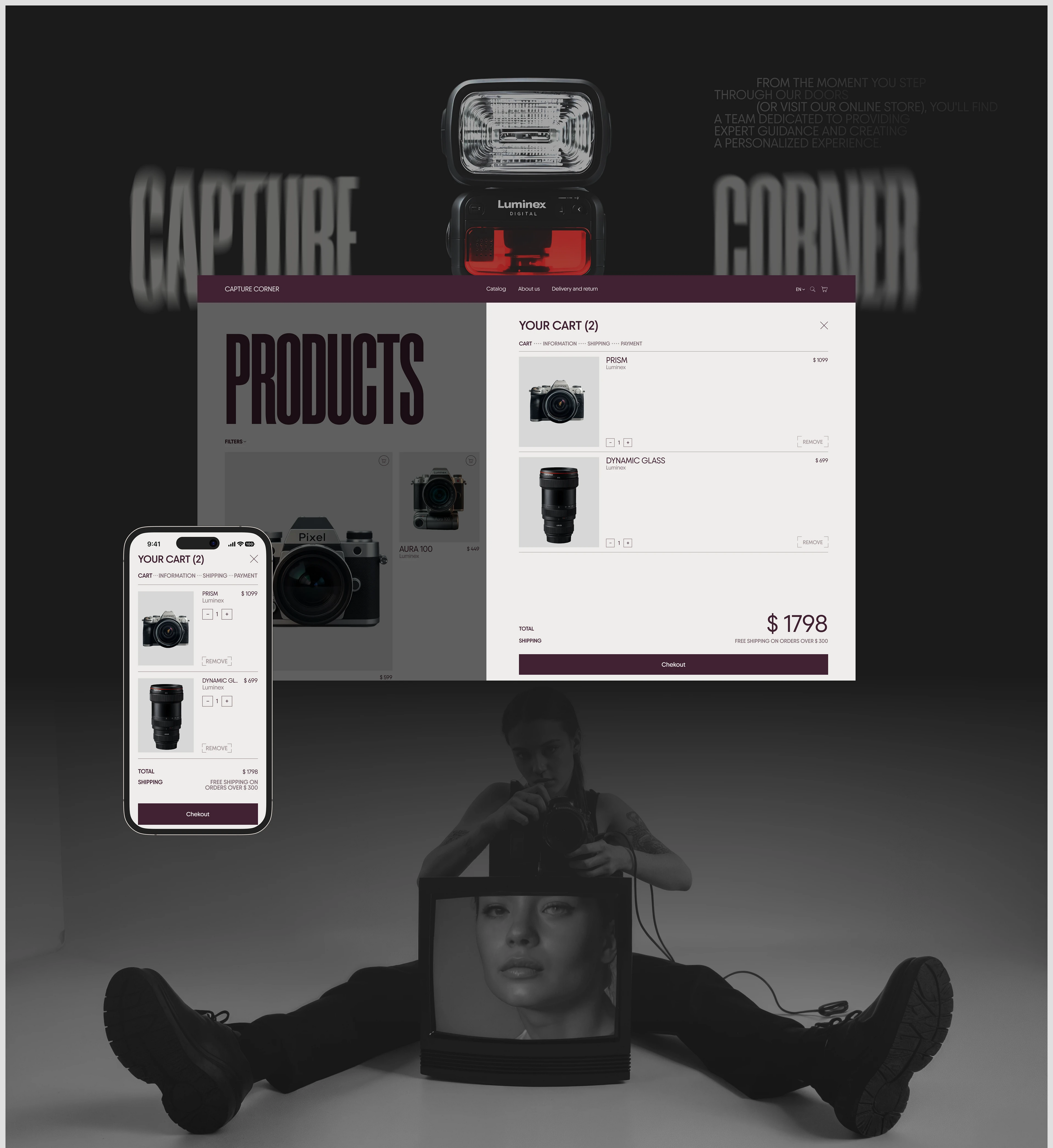Photographic equipment online store — Изображение №14 — Интерфейсы, Брендинг на Dprofile