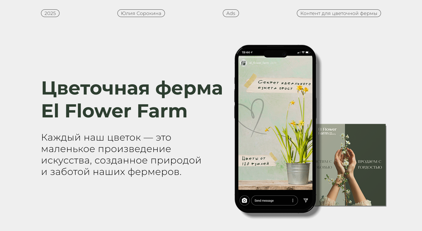 Дизайн контента El Flower Farm — Изображение №1 — Маркетинг на Dprofile