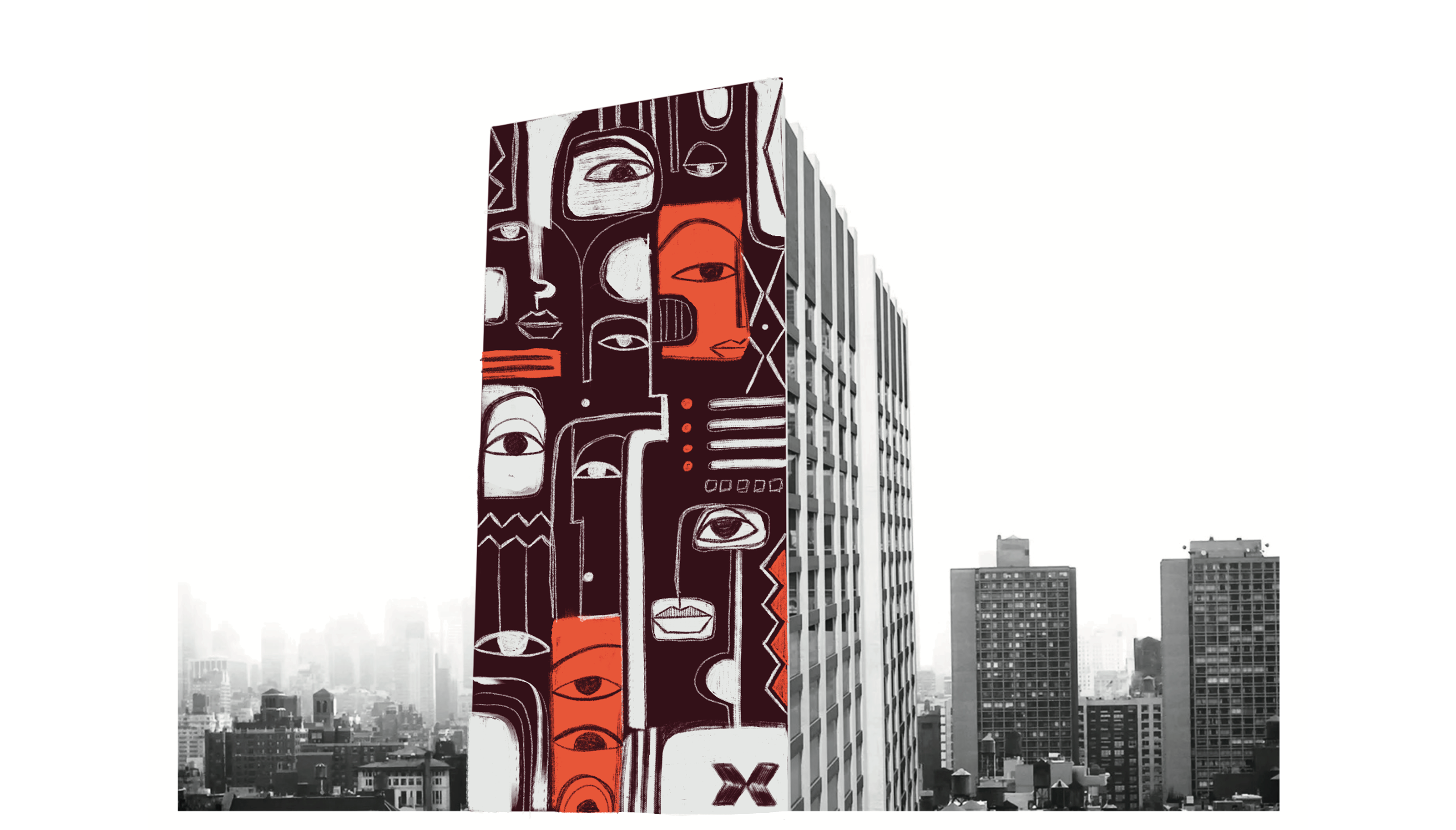 Муралы и картины для ЖК "MAX" — Изображение №6 — Иллюстрация на Dprofile