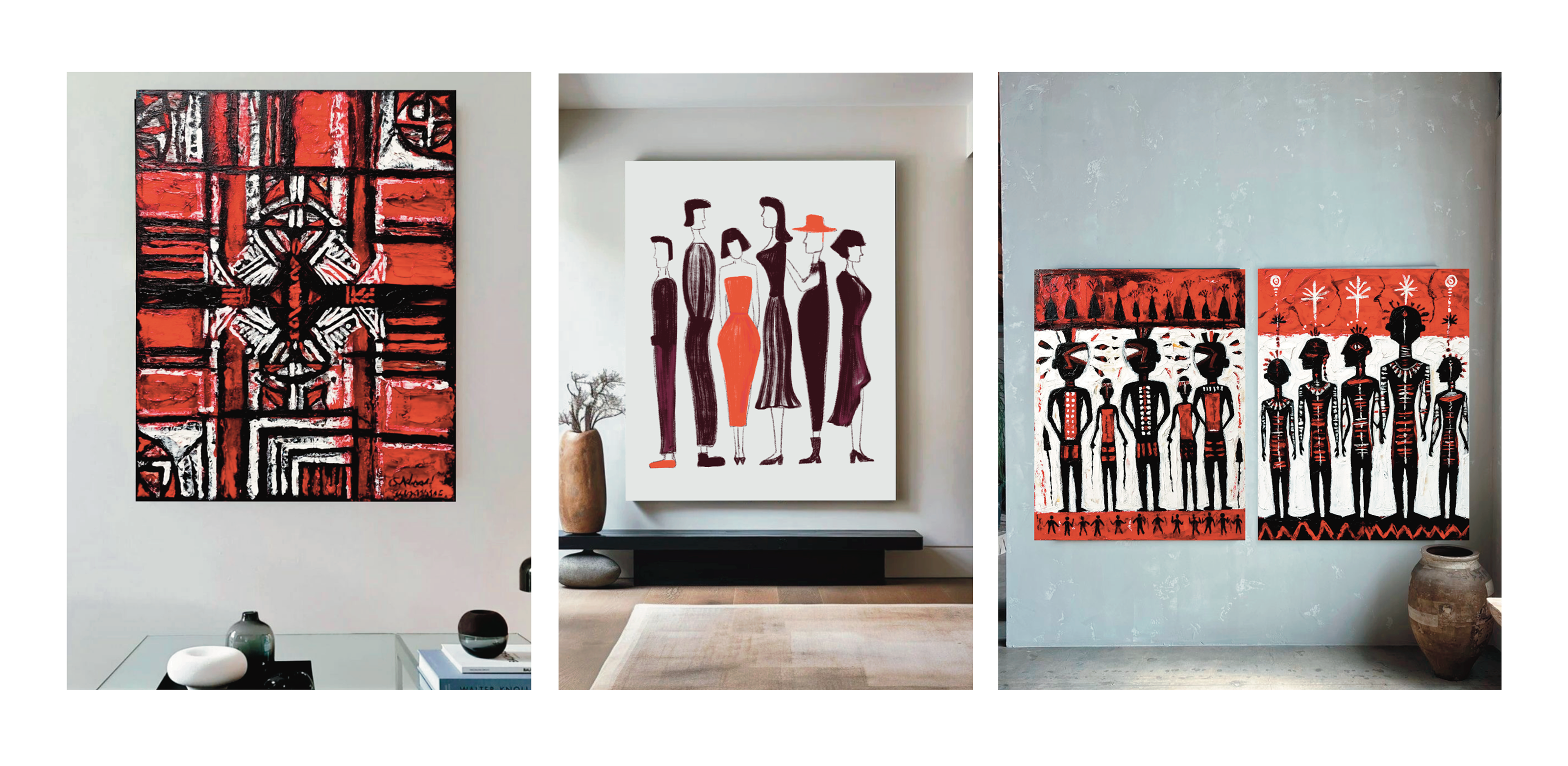 Муралы и картины для ЖК "MAX" — Изображение №9 — Иллюстрация на Dprofile