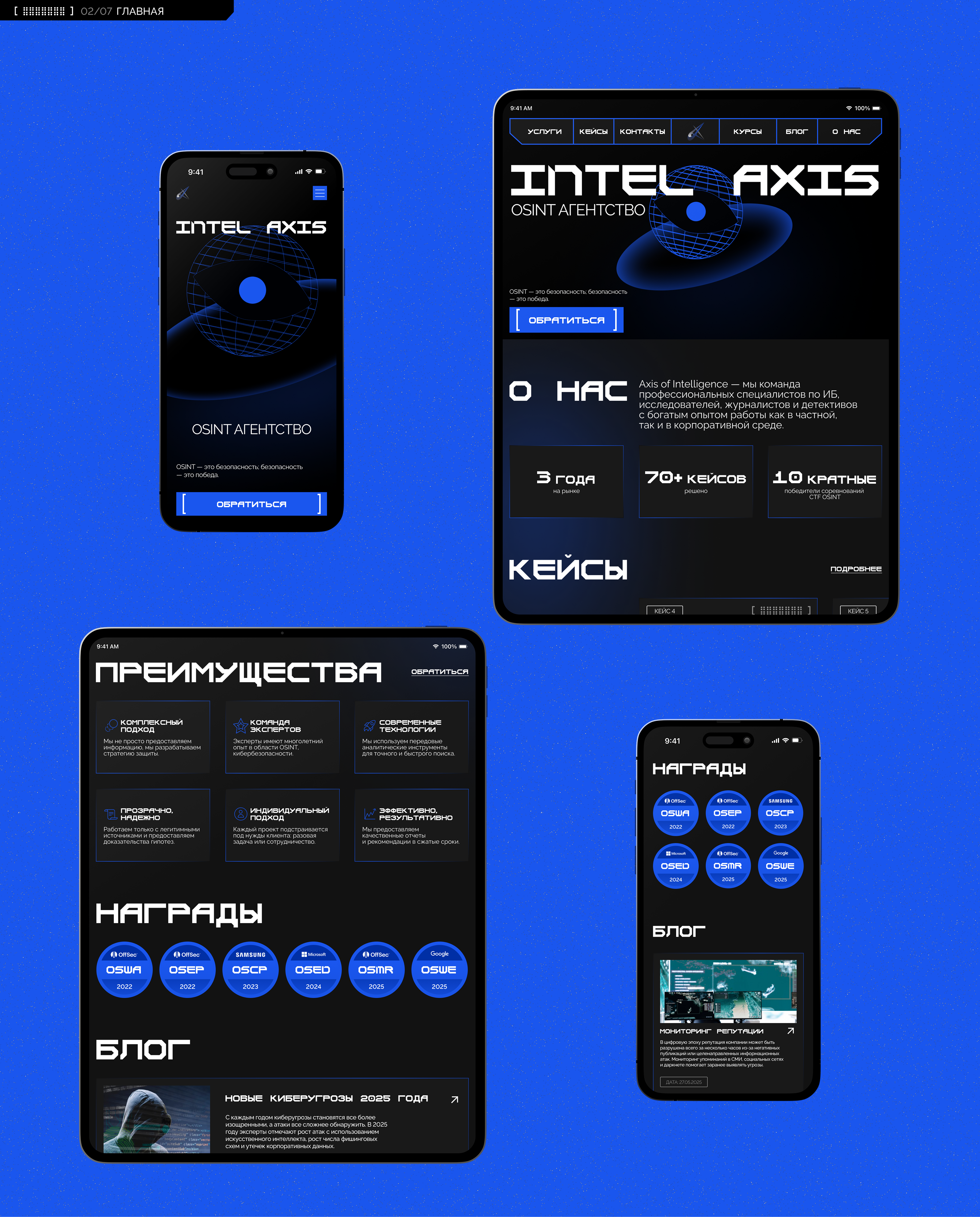 OSINT Агентство - Intel Axis — Изображение №4 — Интерфейсы, Иллюстрация на Dprofile