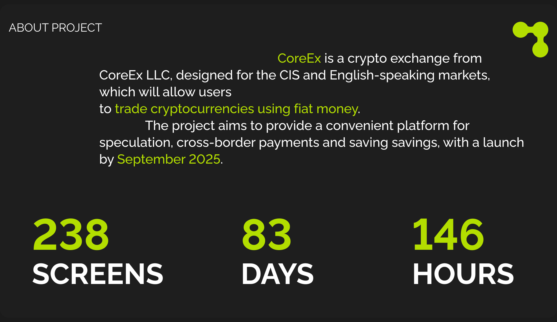 CoreEx | Crypto Exchange — Изображение №2 — Интерфейсы на Dprofile