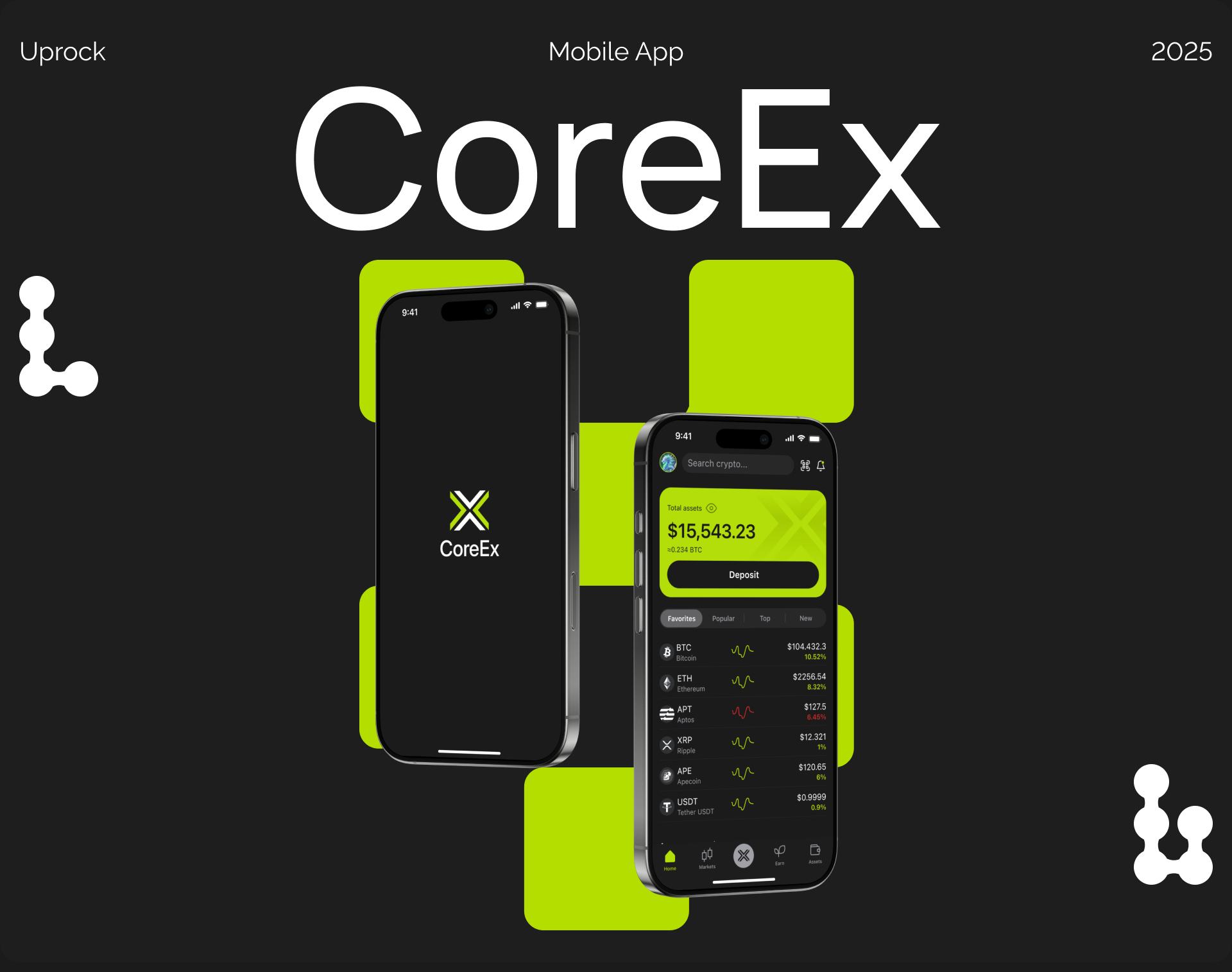 CoreEx | Crypto Exchange — Изображение №1 — Интерфейсы на Dprofile