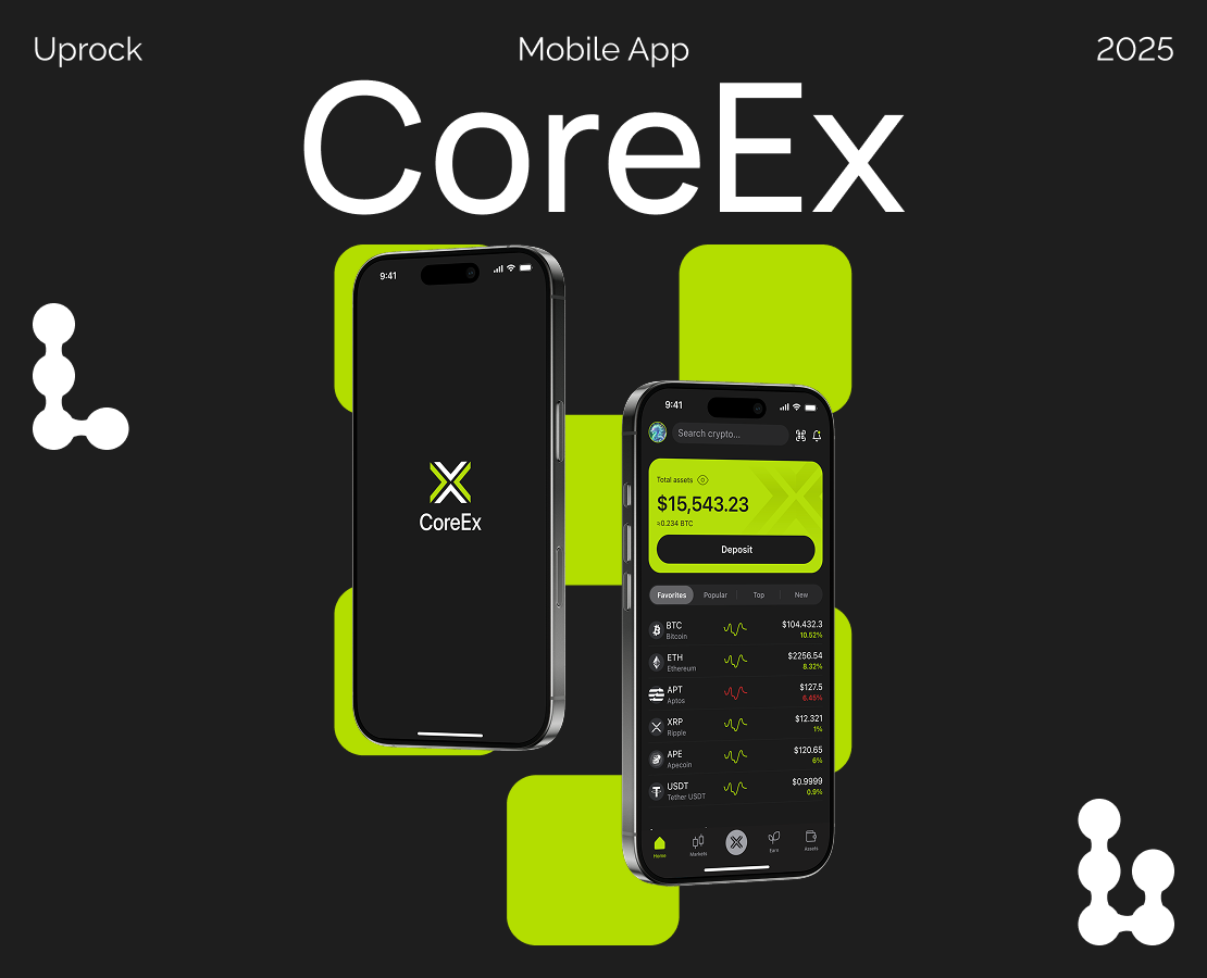 CoreEx | Crypto Exchange — Интерфейсы на Dprofile
