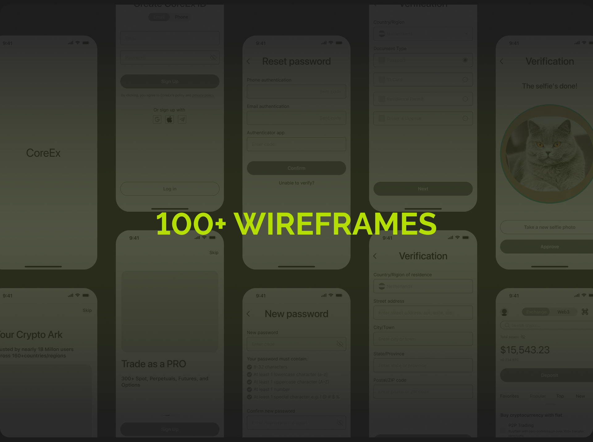 CoreEx | Crypto Exchange — Изображение №6 — Интерфейсы на Dprofile