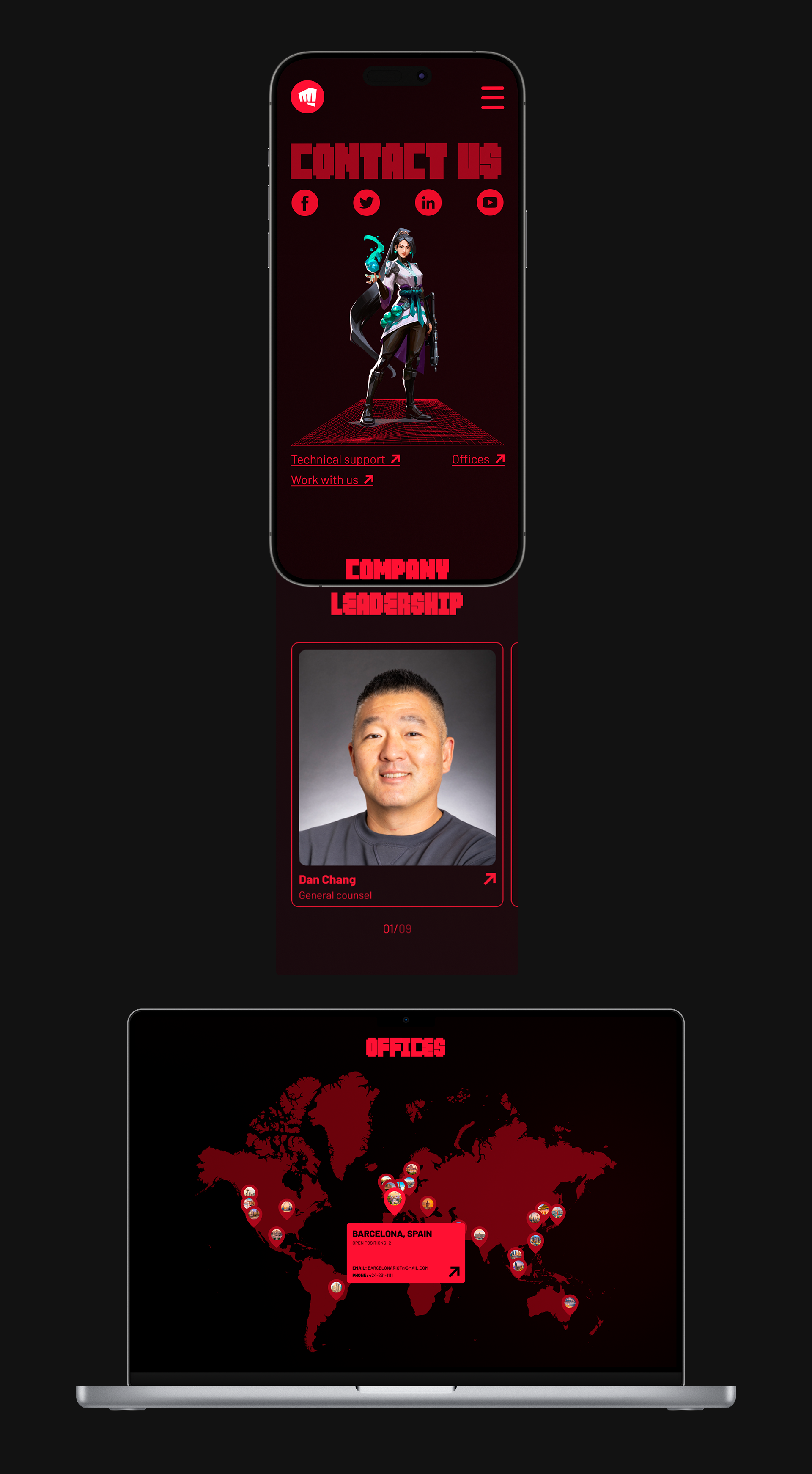 RIOT GAMES | CORPORATE WEBSITE REDESIGN — Изображение №9 — Интерфейсы на Dprofile
