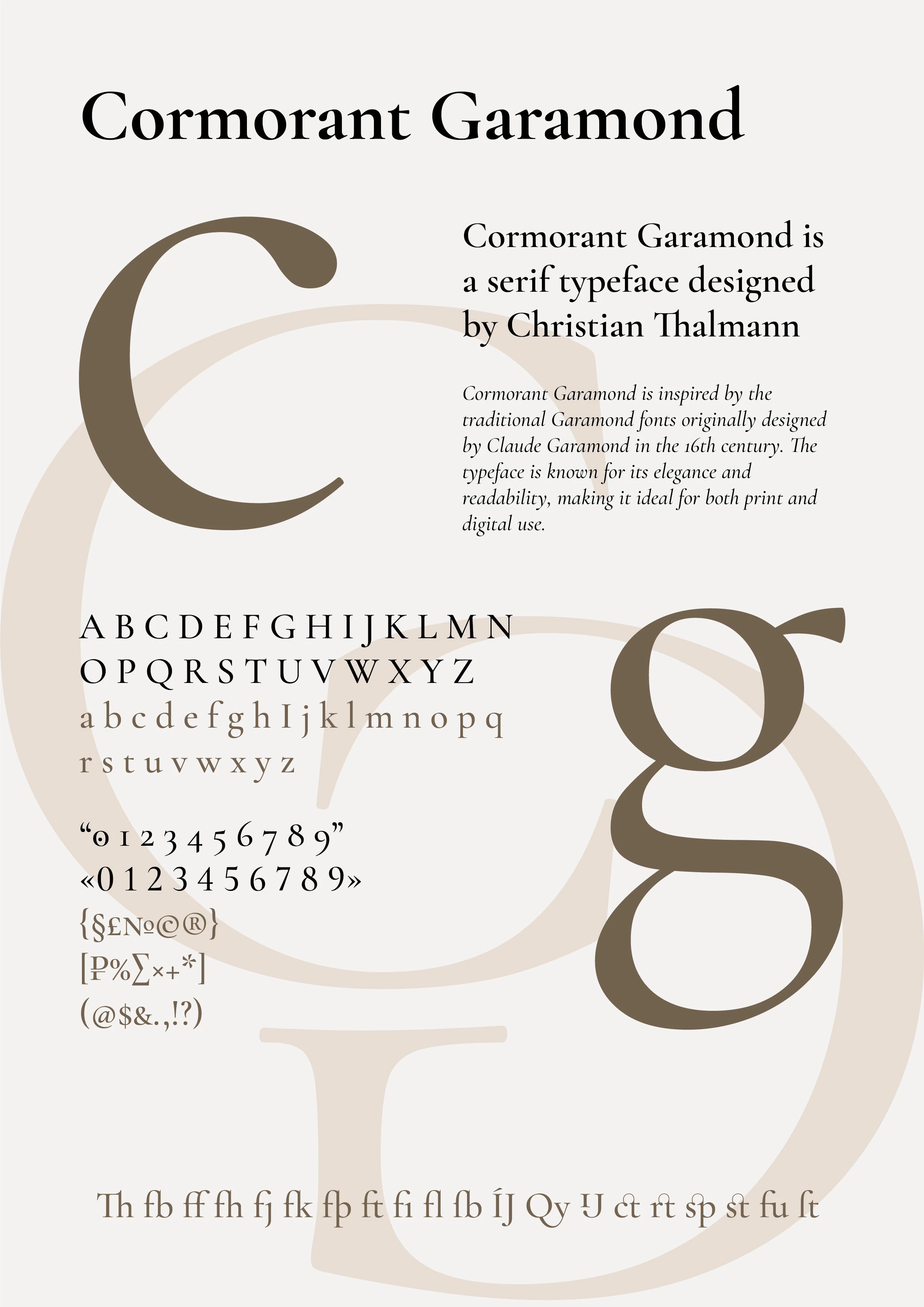Font Poster / Шрифтовой плакат / Cormorant Garamond — Изображение №1 — Графика на Dprofile