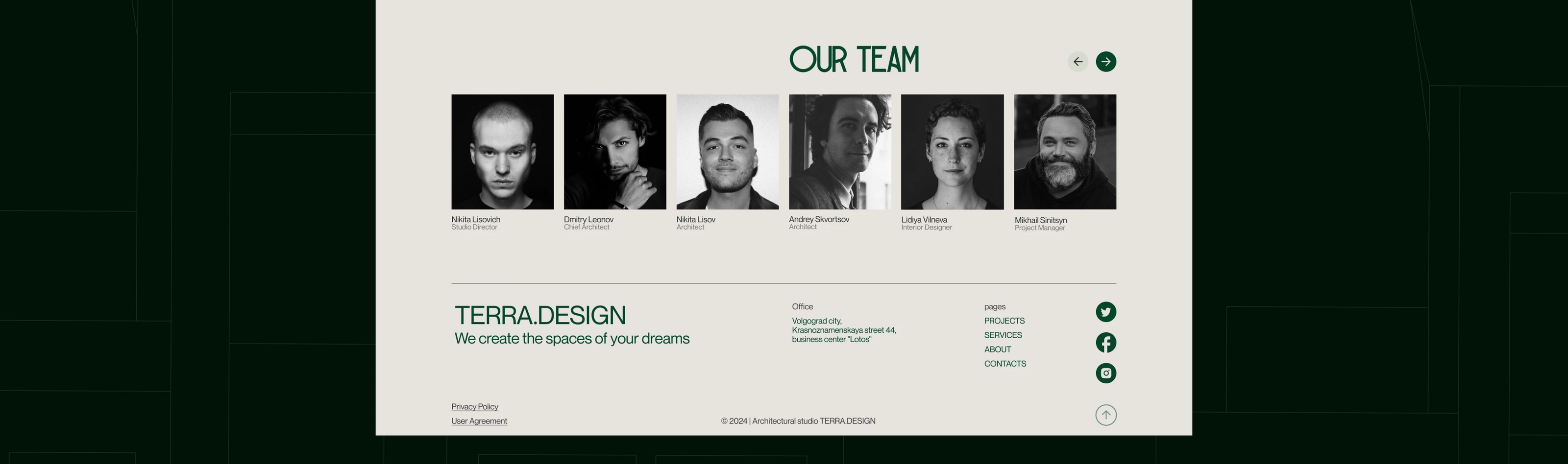 Terra.Design | Corporate Website — Изображение №5 — Интерфейсы на Dprofile