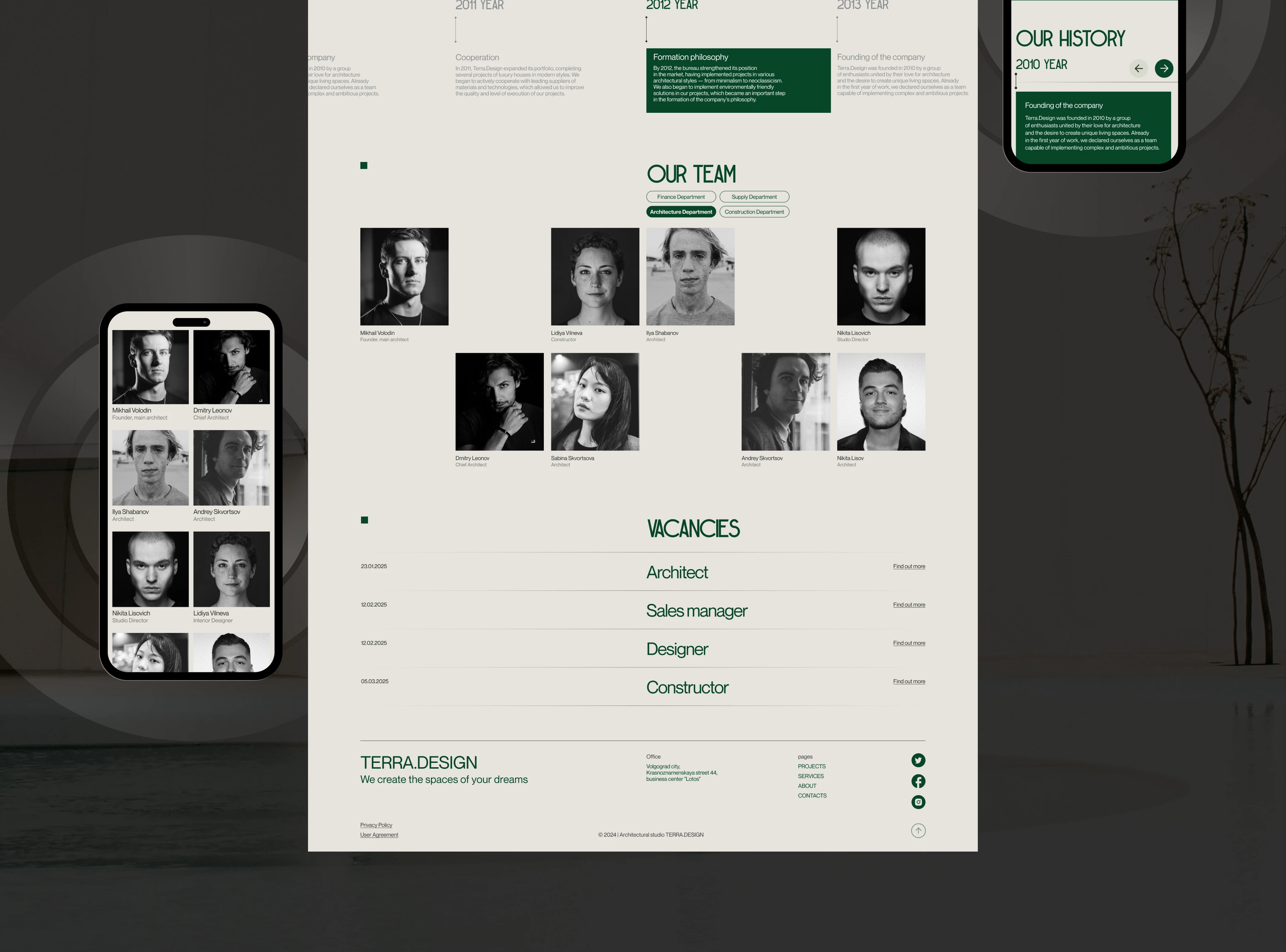 Terra.Design | Corporate Website — Изображение №14 — Интерфейсы на Dprofile