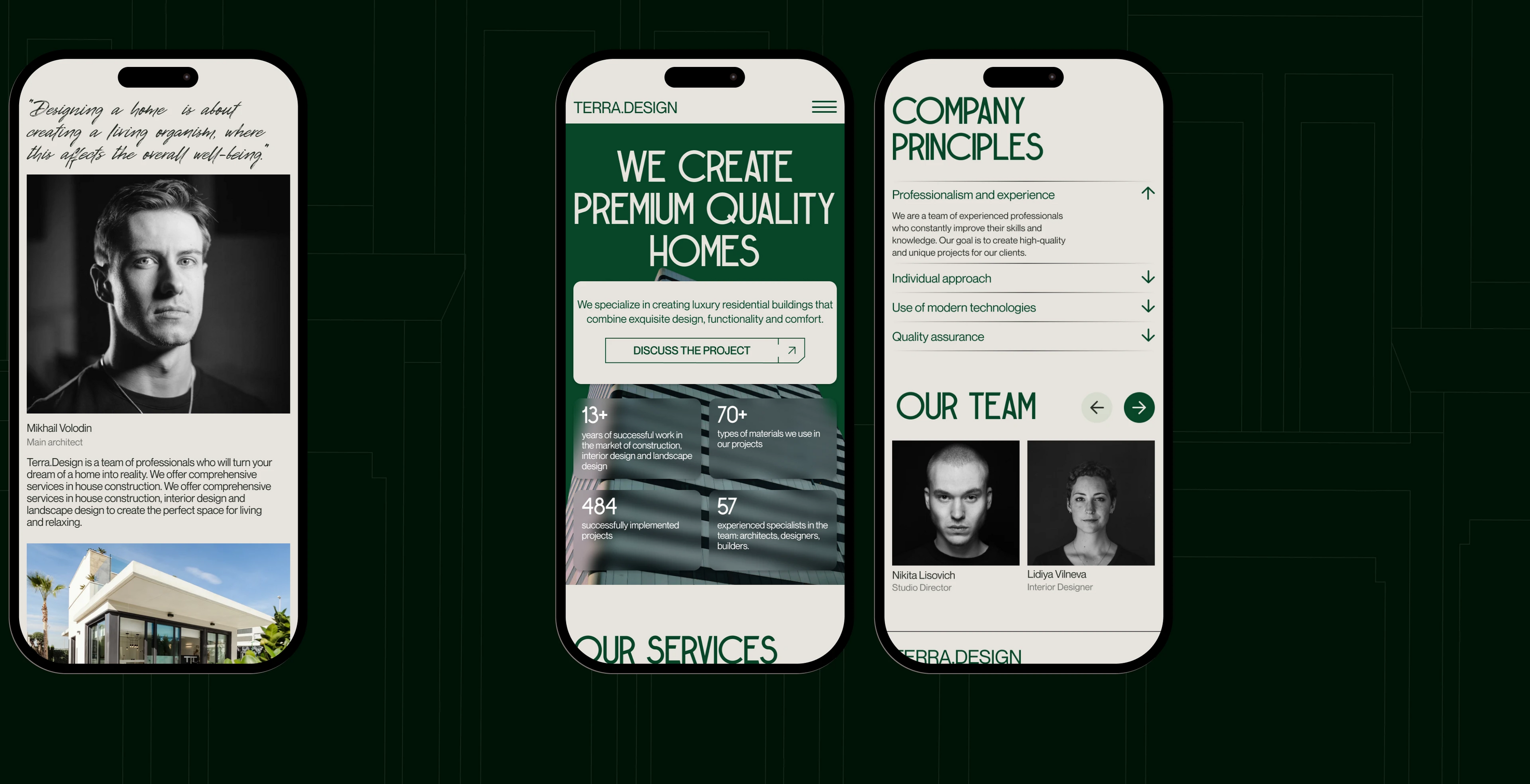 Terra.Design | Corporate Website — Изображение №6 — Интерфейсы на Dprofile