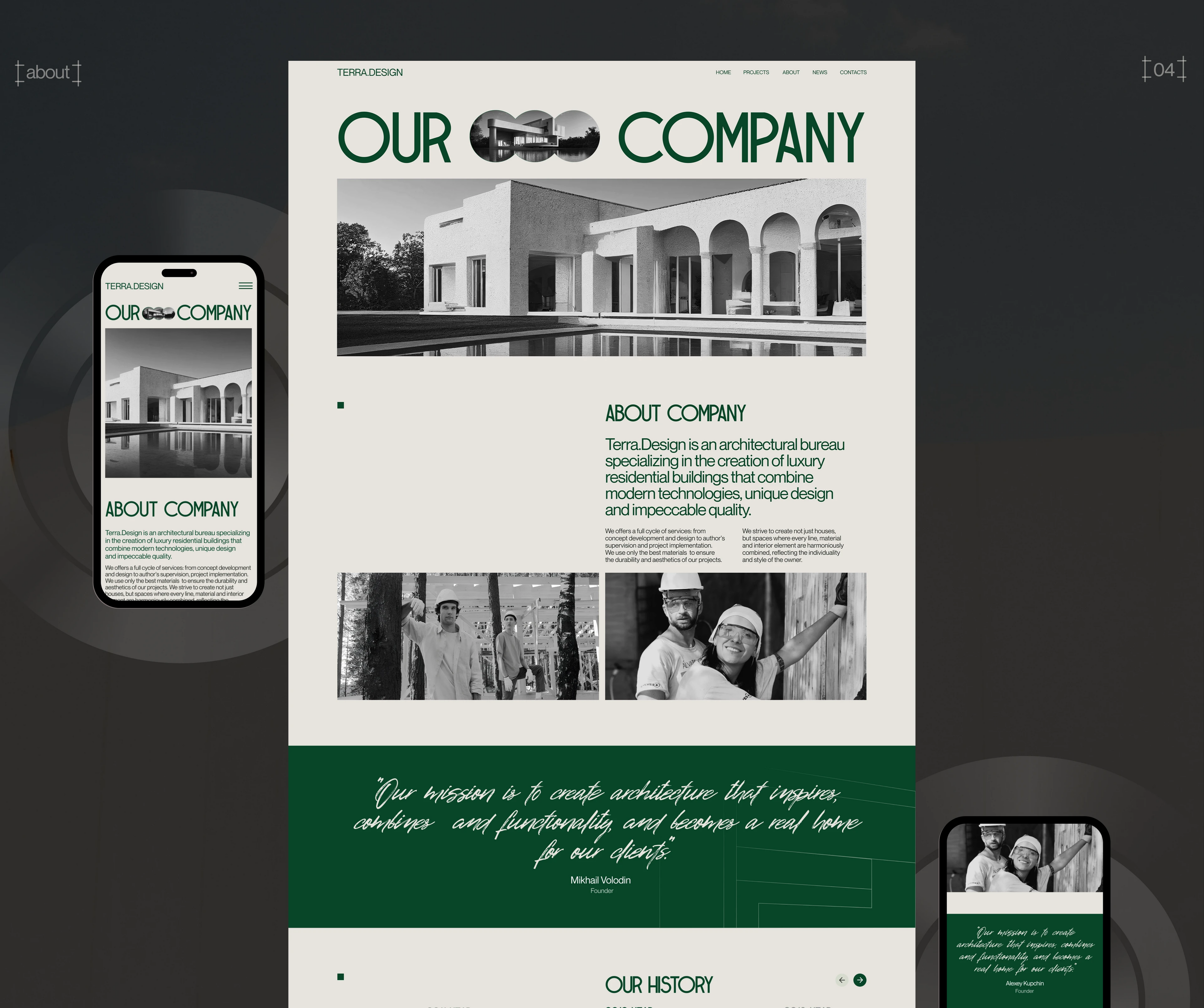 Terra.Design | Corporate Website — Изображение №13 — Интерфейсы на Dprofile
