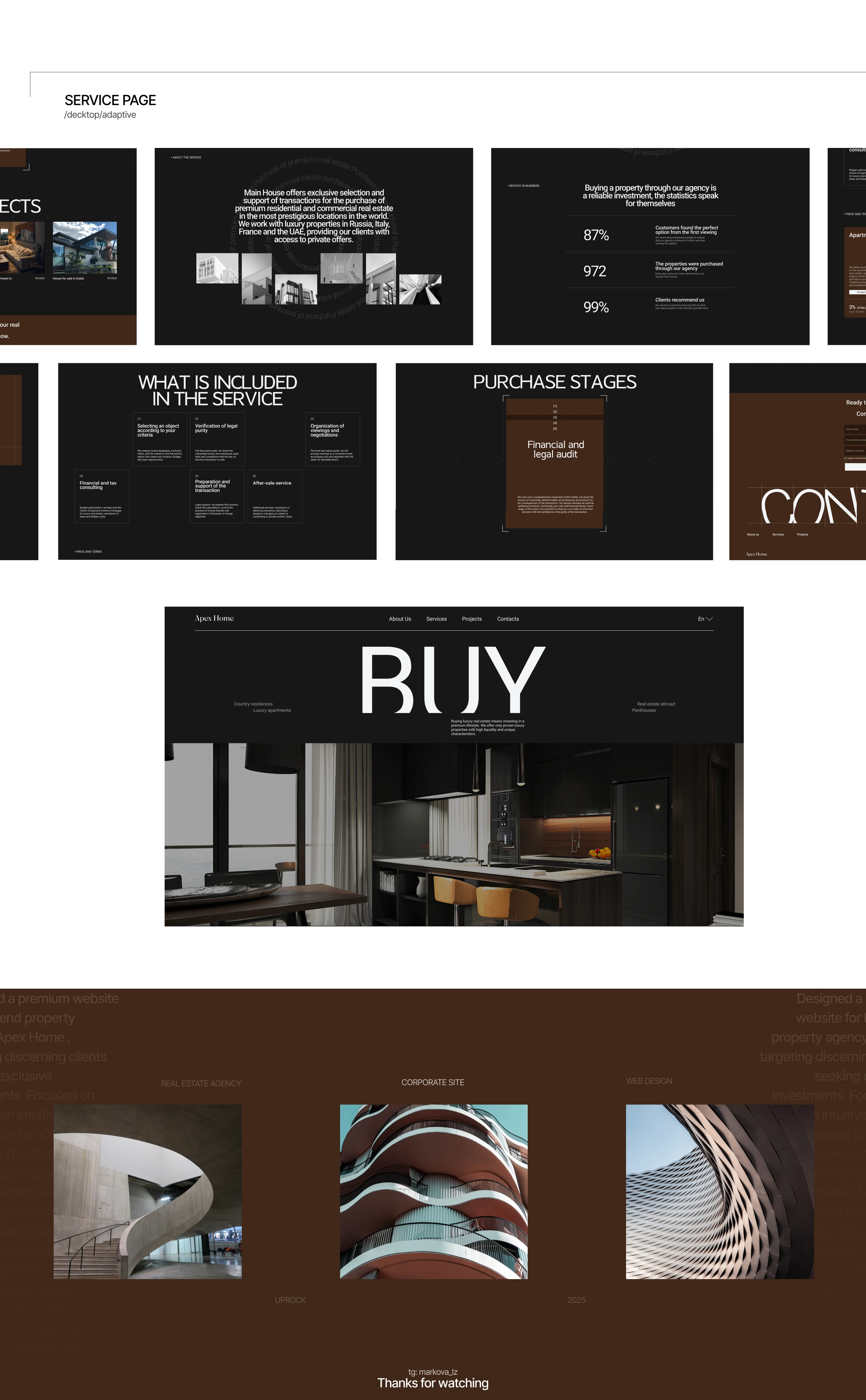 APEX HOME real estate agency — Изображение №9 — Интерфейсы на Dprofile