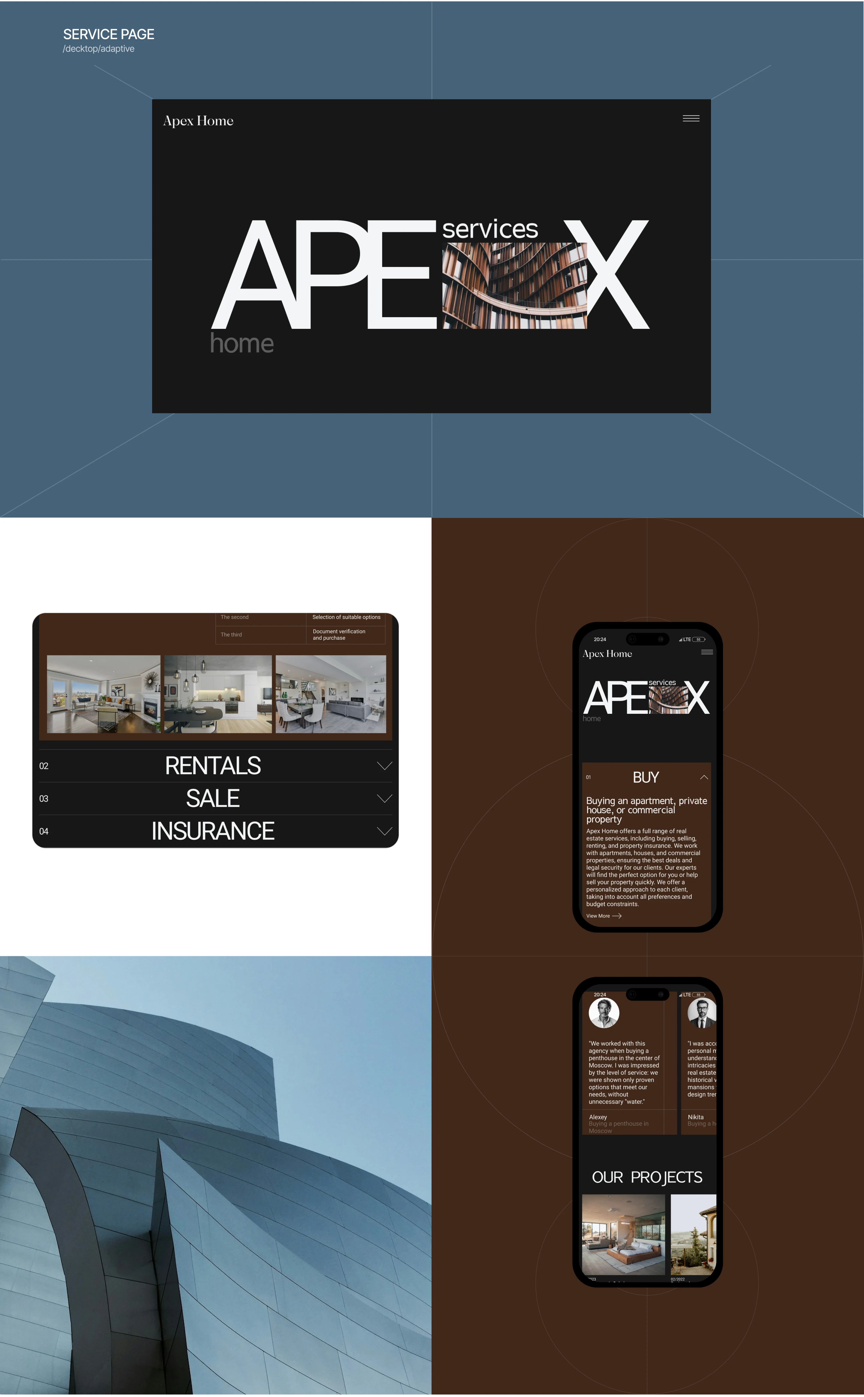APEX HOME real estate agency — Изображение №8 — Интерфейсы на Dprofile