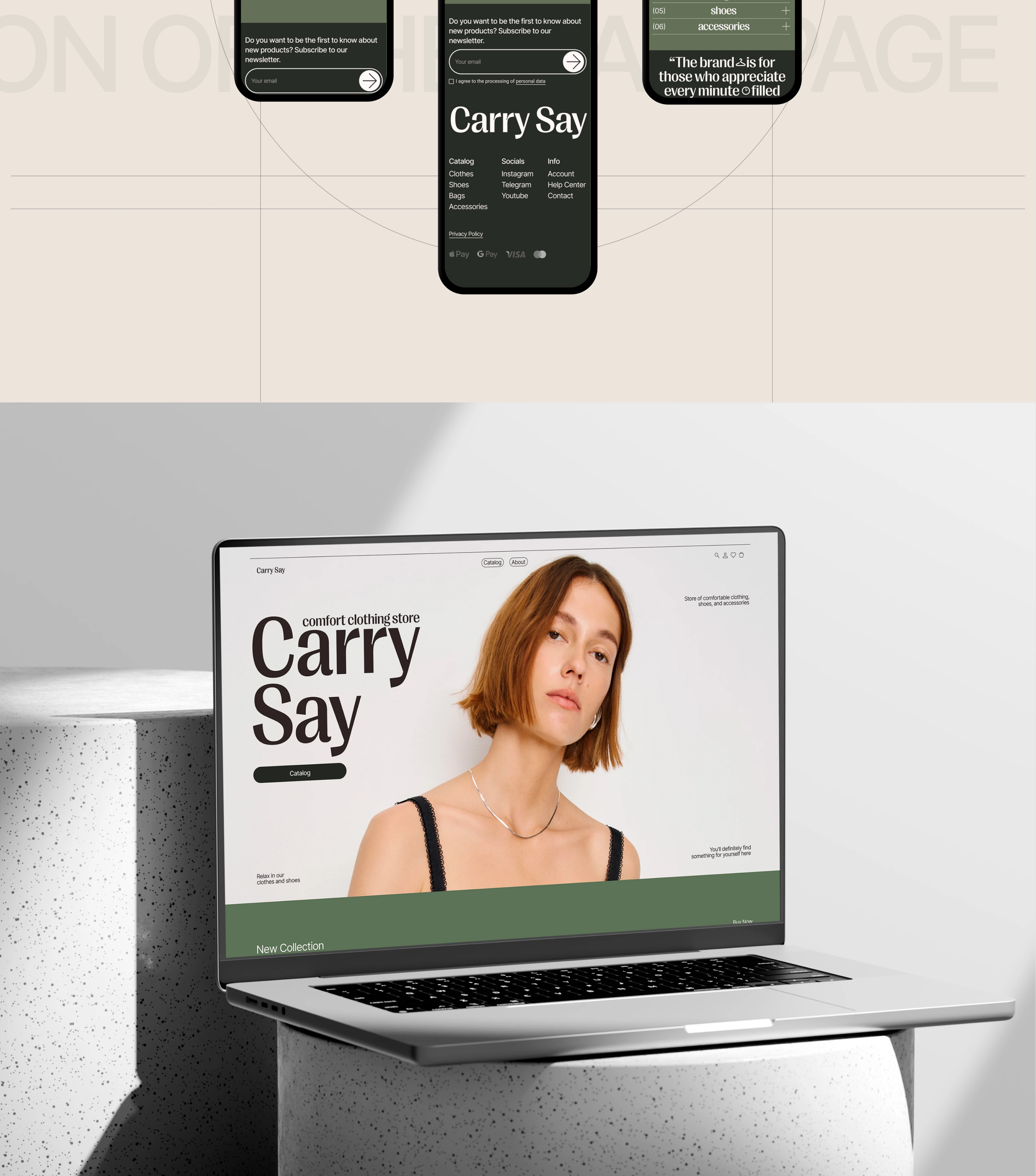 CARRY SAY online store — Изображение №3 — Интерфейсы на Dprofile