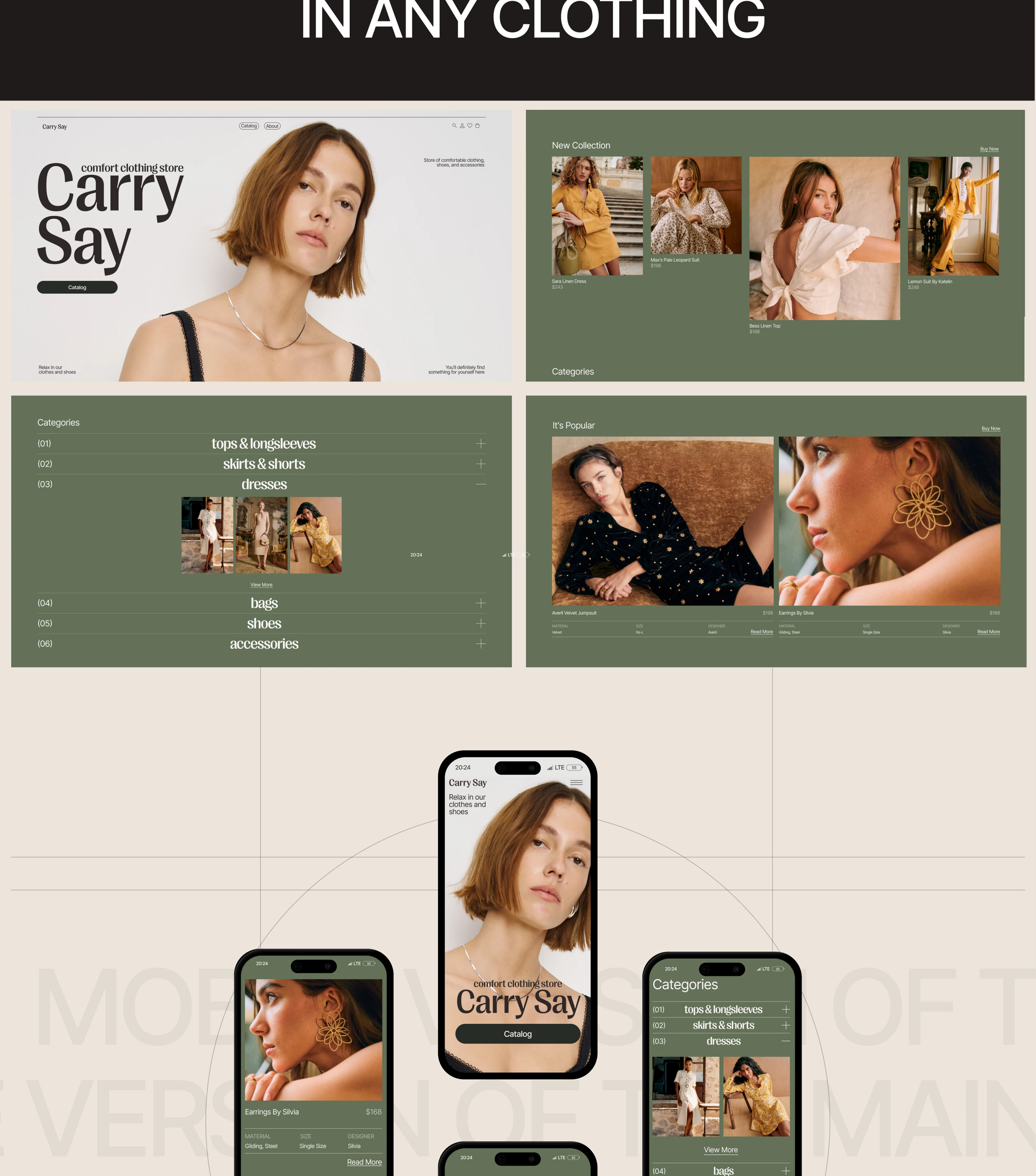 CARRY SAY online store — Изображение №2 — Интерфейсы на Dprofile
