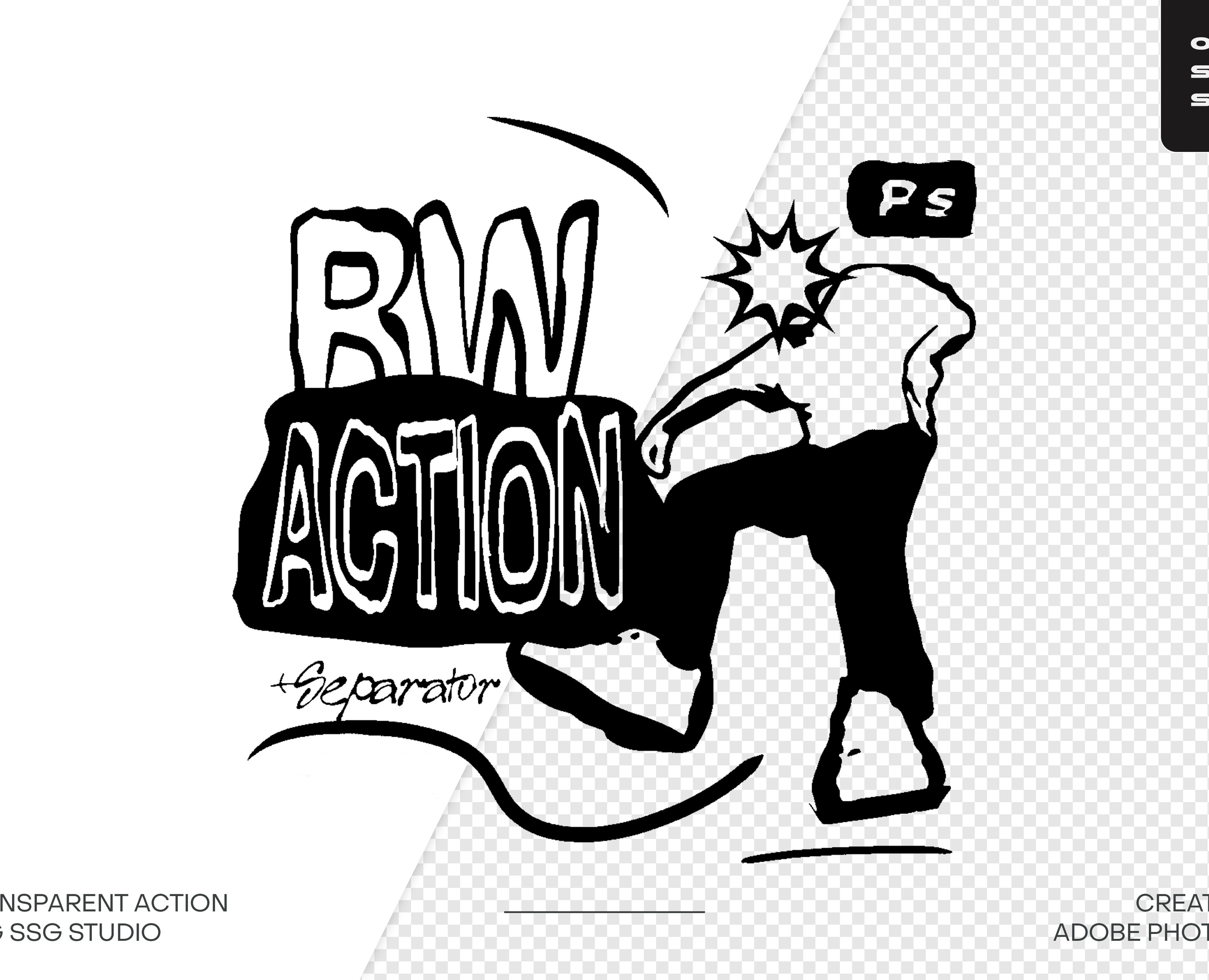 BW TRANSPARENT ACTION — Графика на Dprofile