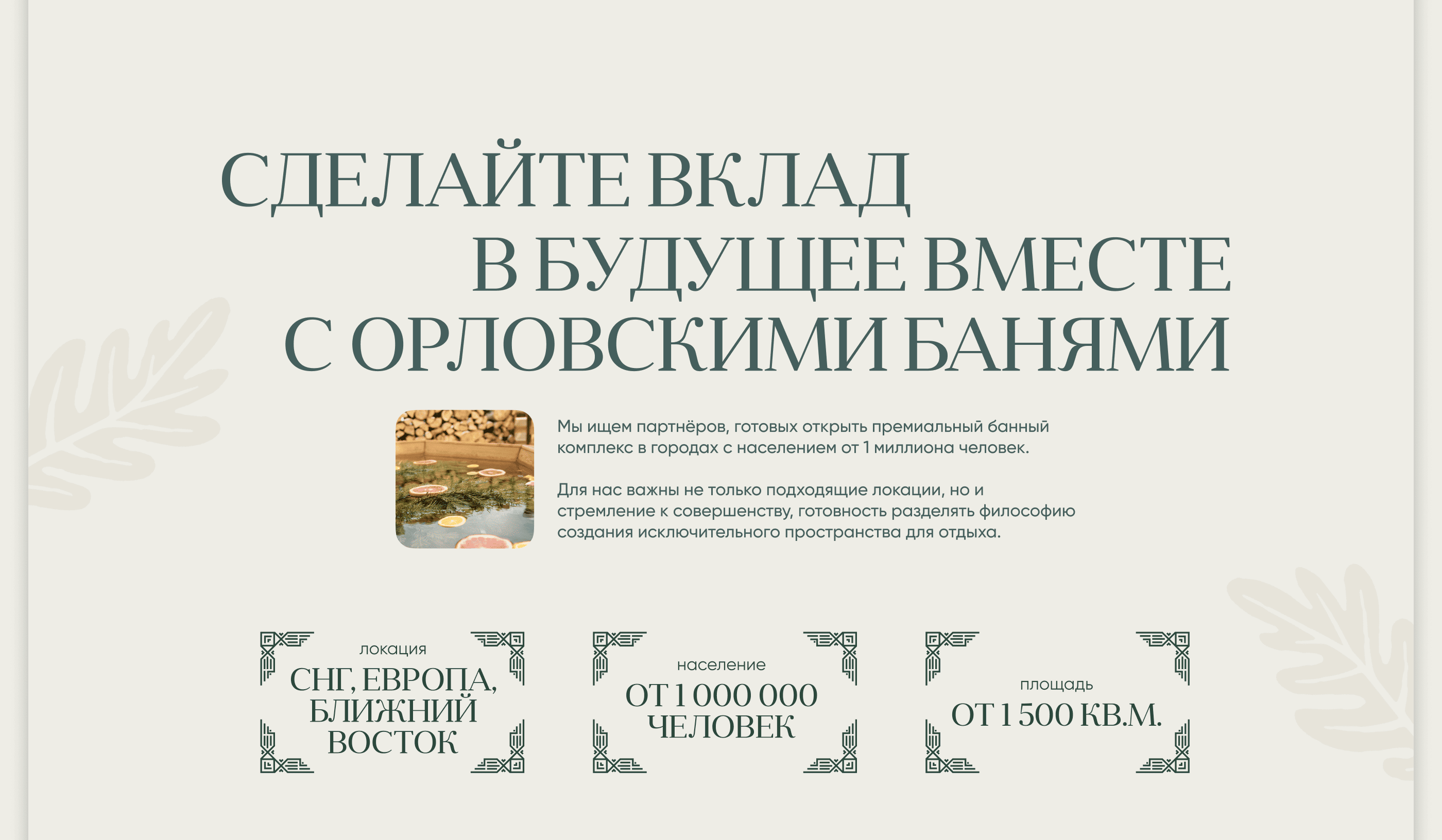 Орловские бани (дизайн лендинга) — Изображение №6 — Интерфейсы на Dprofile
