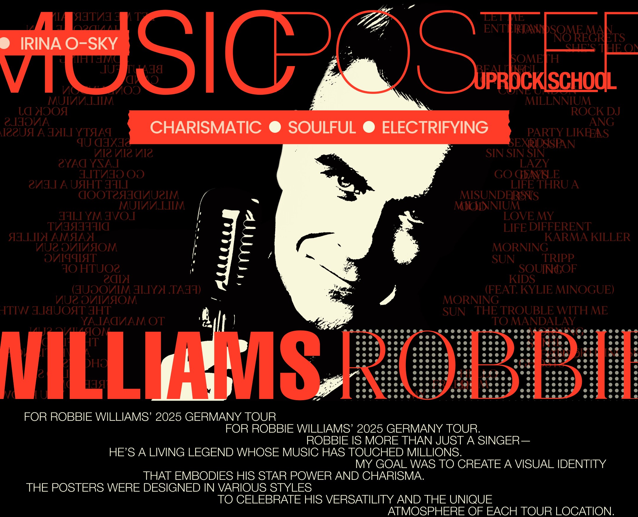Постер Robbie Williams Германия 2025 — Графика на Dprofile