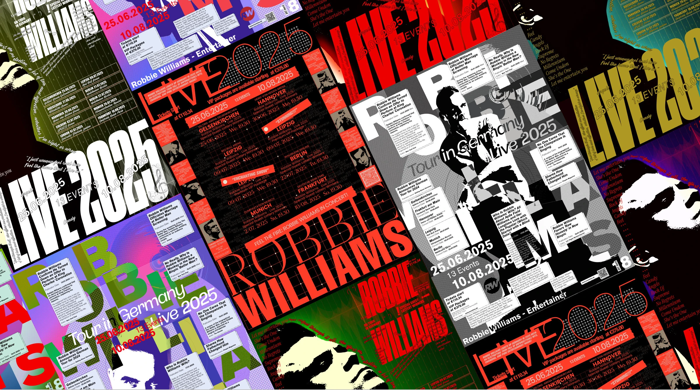 Постер Robbie Williams Германия 2025 — Изображение №10 — Графика на Dprofile