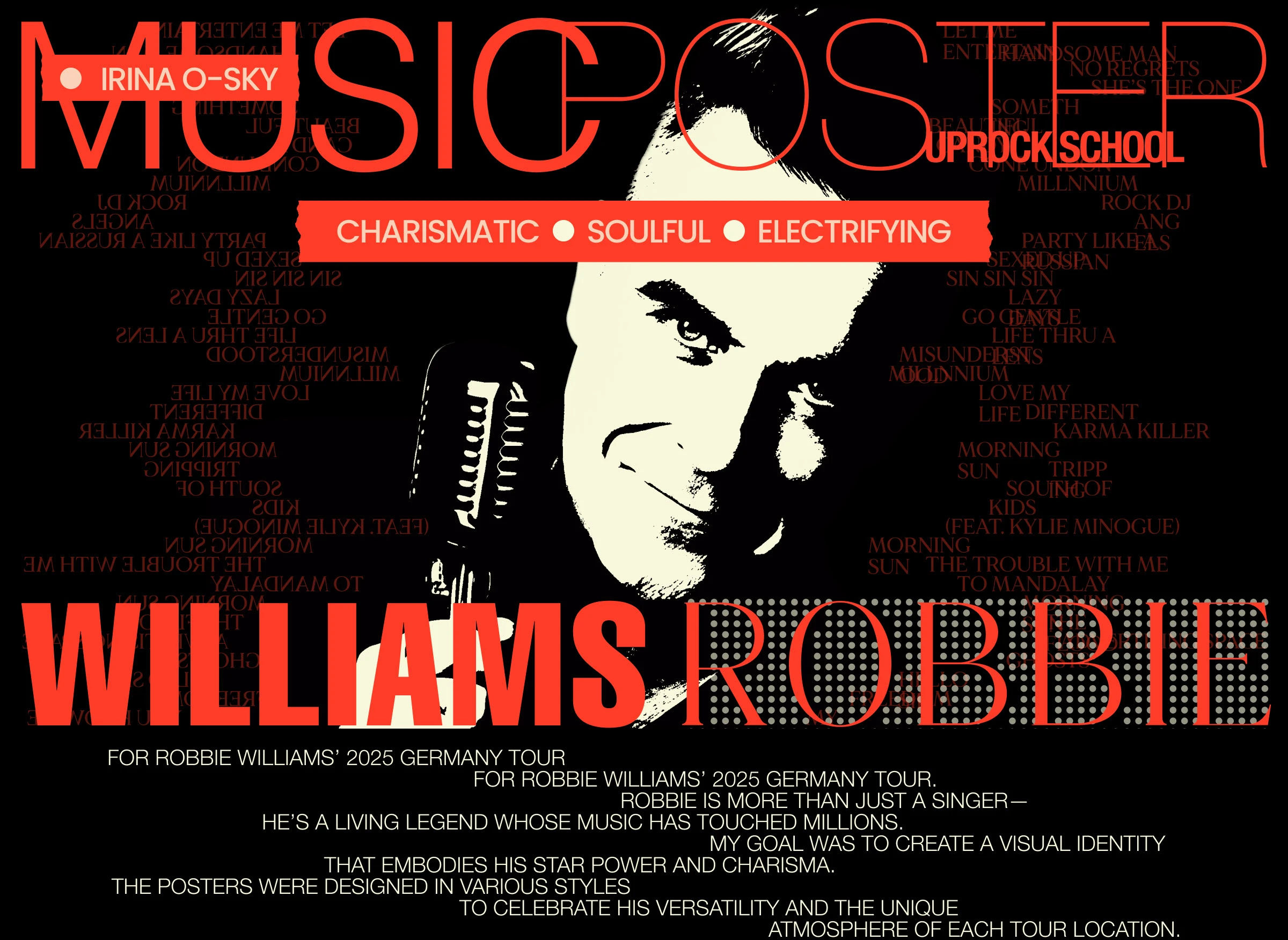 Постер Robbie Williams Германия 2025 — Изображение №1 — Графика на Dprofile
