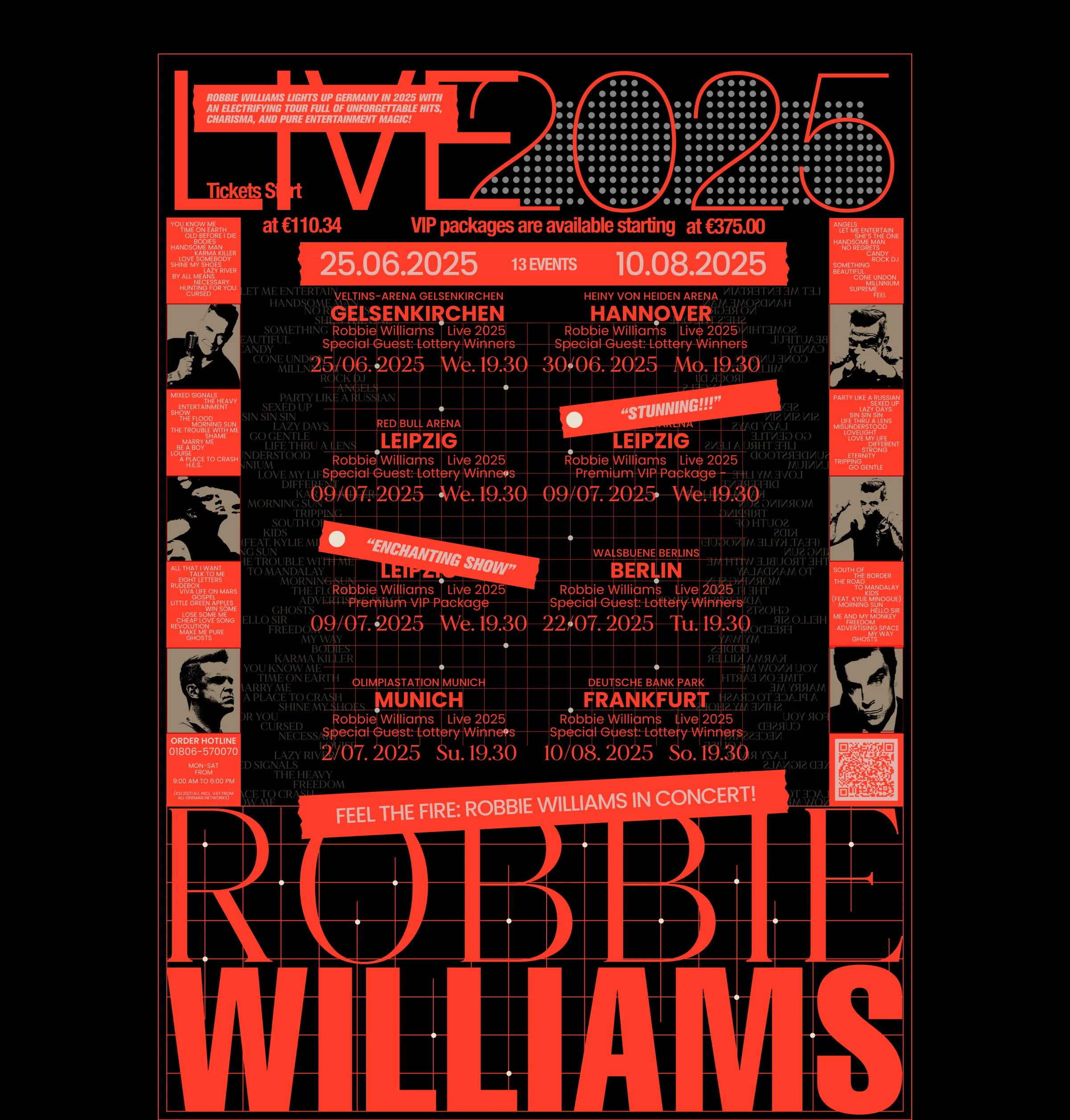 Постер Robbie Williams Германия 2025 — Изображение №5 — Графика на Dprofile