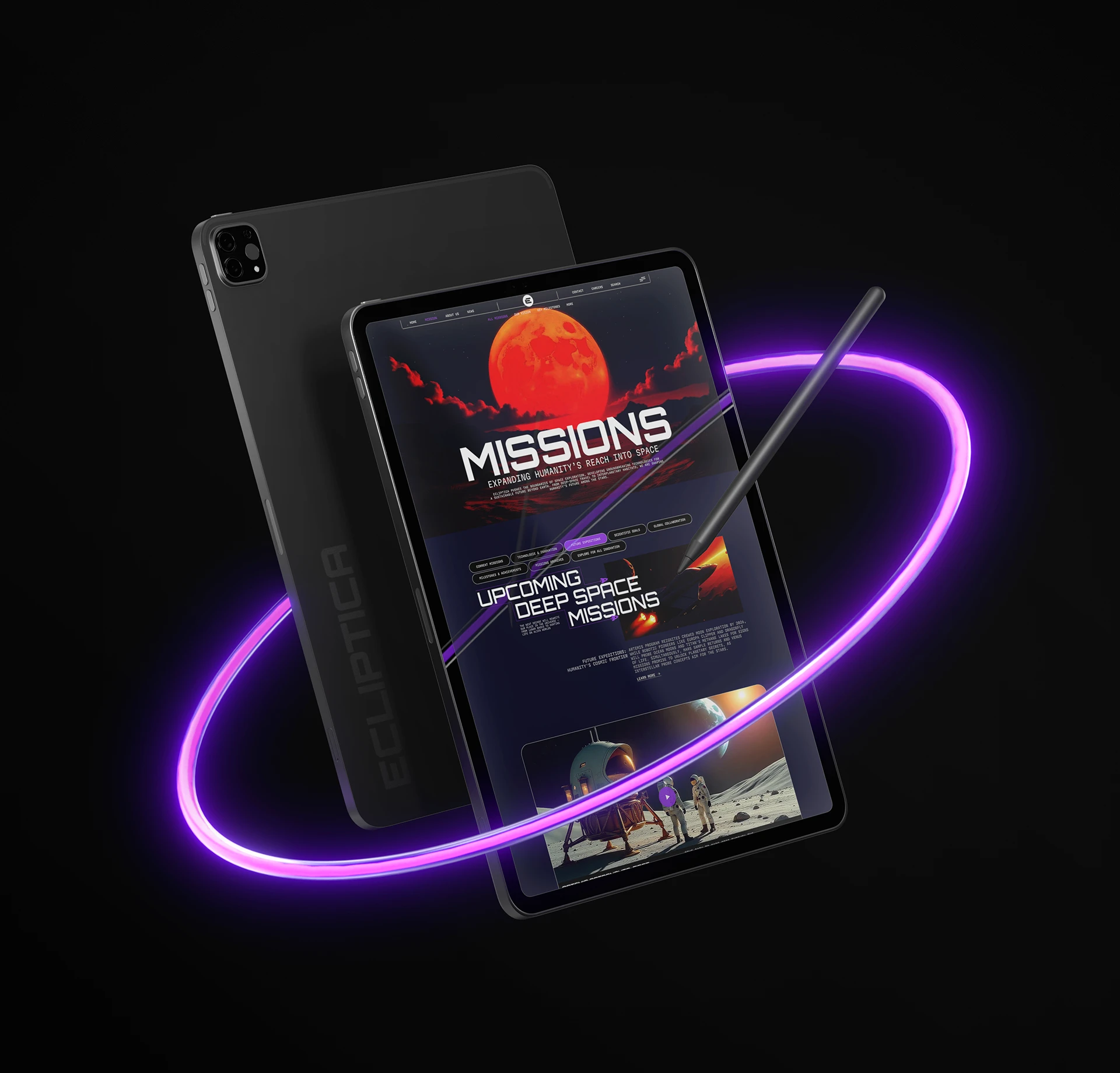 ECLIPTICA / Corporative Website — Изображение №5 — Интерфейсы, Брендинг на Dprofile