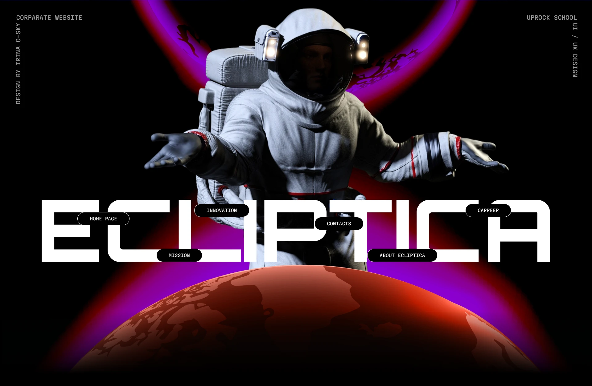 ECLIPTICA / Corporative Website — Изображение №1 — Интерфейсы, Брендинг на Dprofile